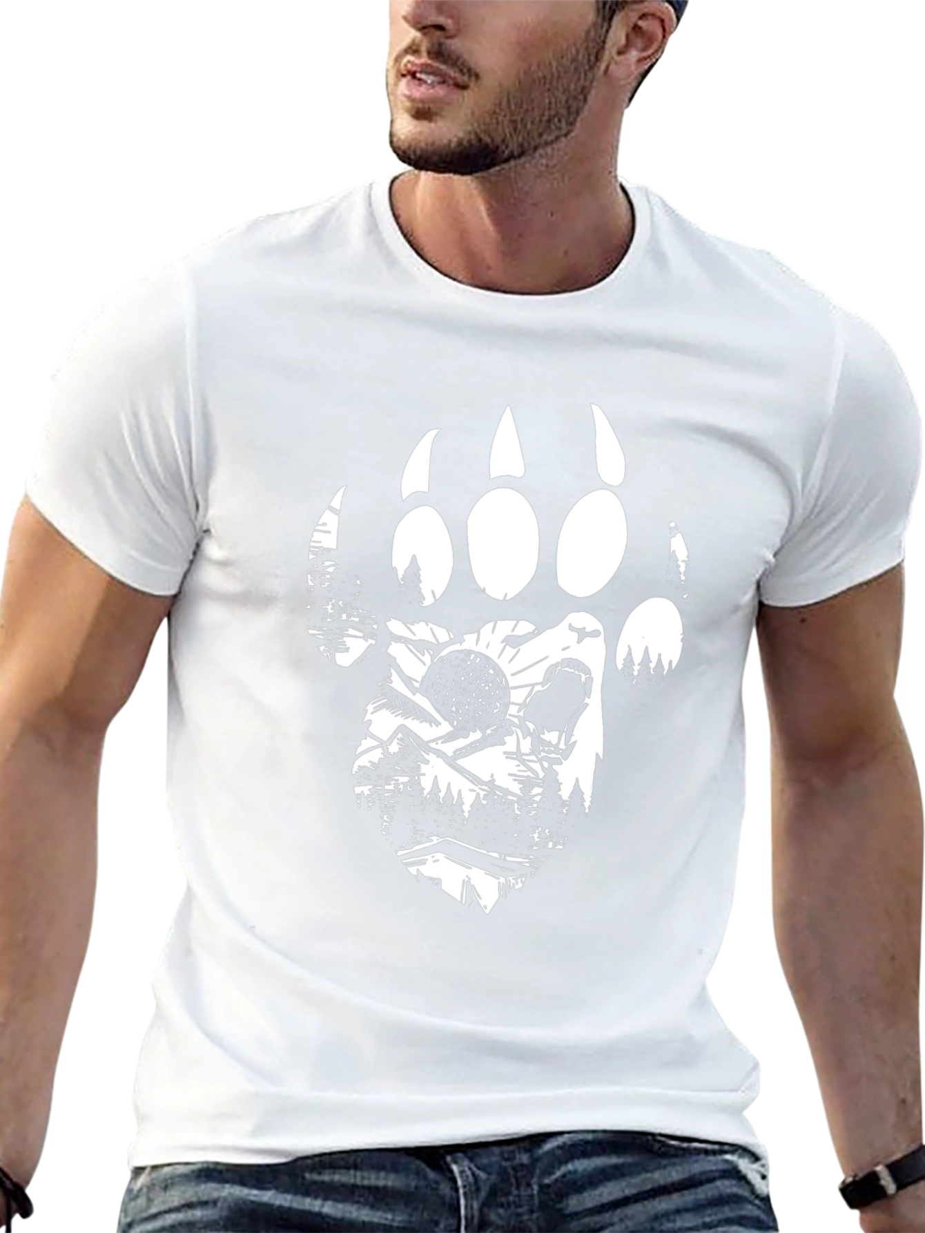 Bear Paw Graphic T-Shirt