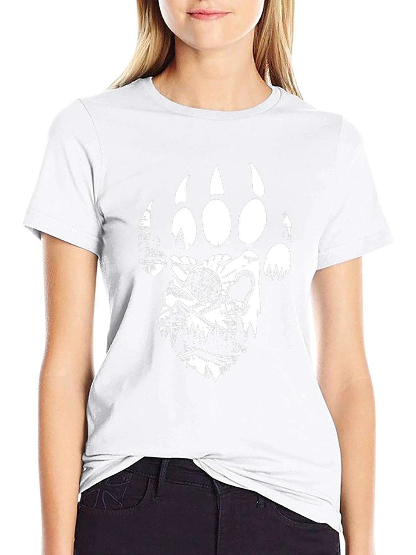 Bear Paw Graphic T-Shirt