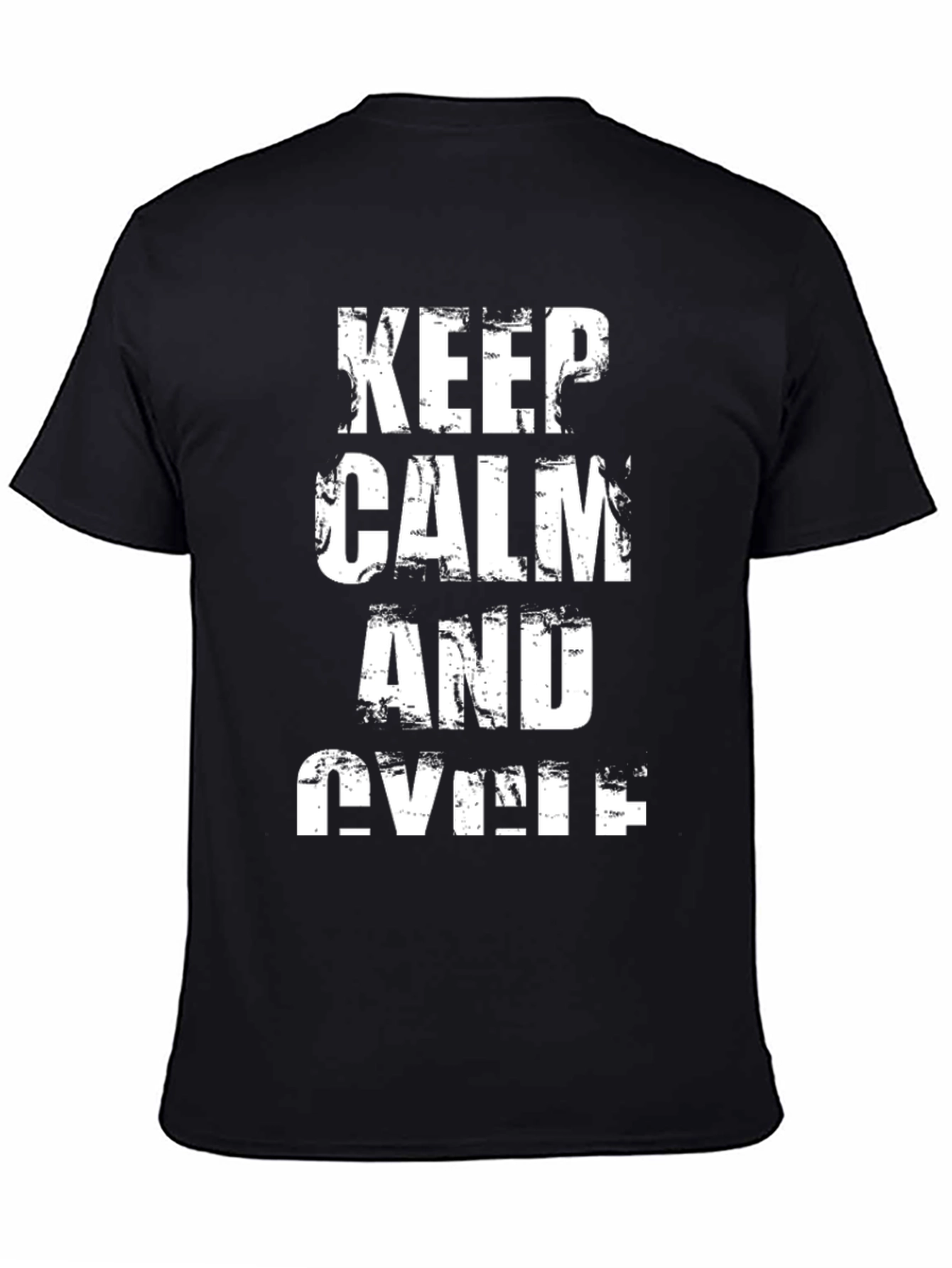 Keep Calm and Cycle Black T-Shirt