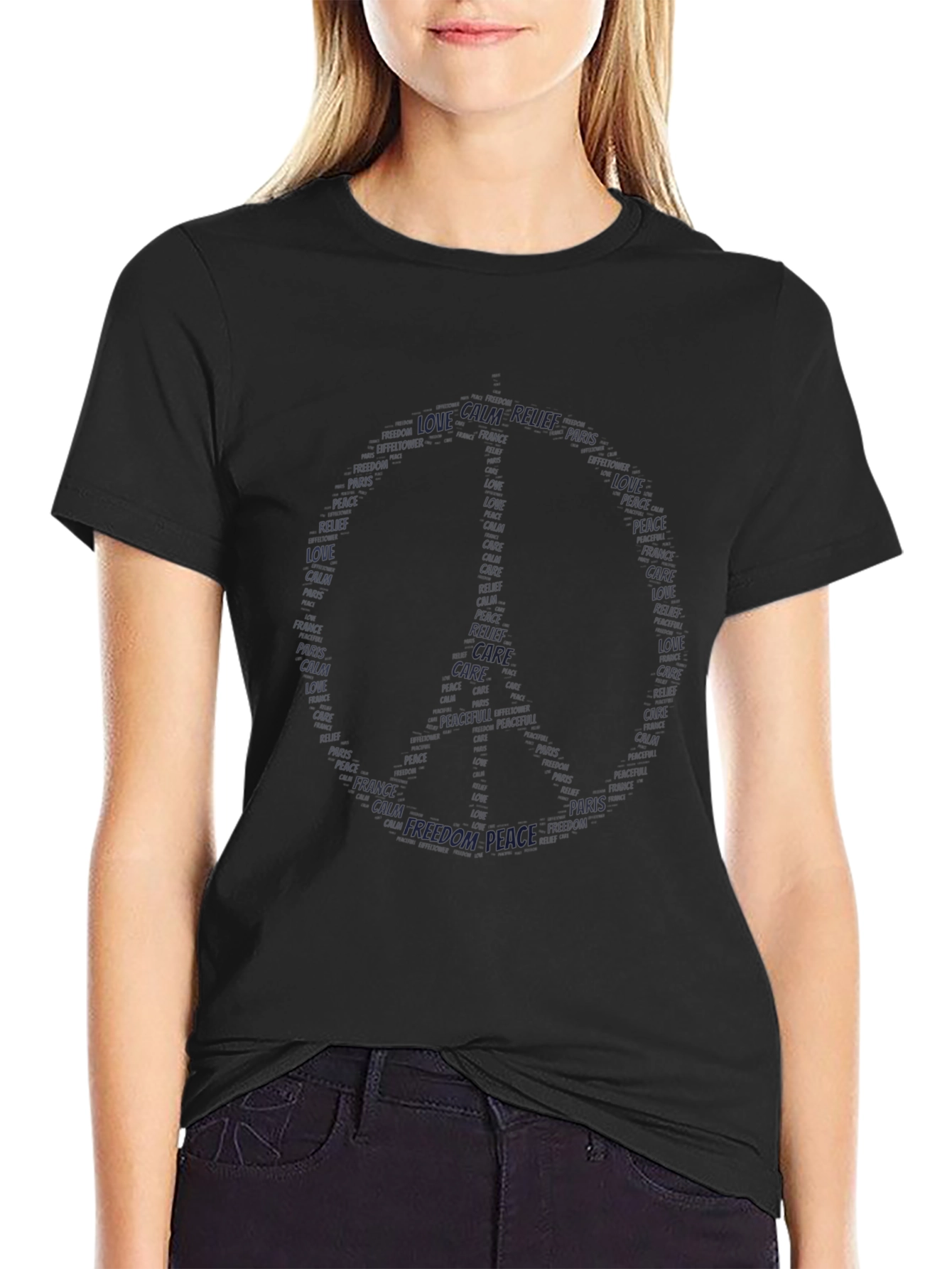 Peace and Love Crew Neck Tee