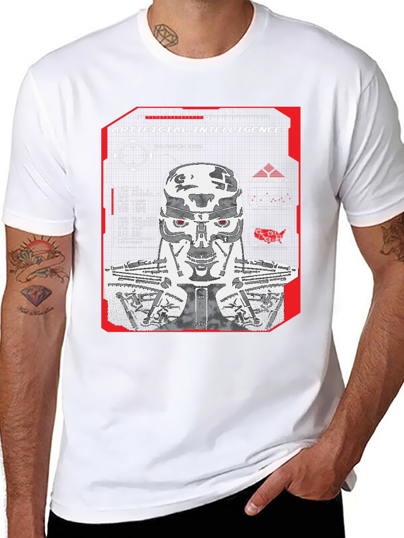 Artificial Intelligence T-Shirt - Cybernet Robot Design