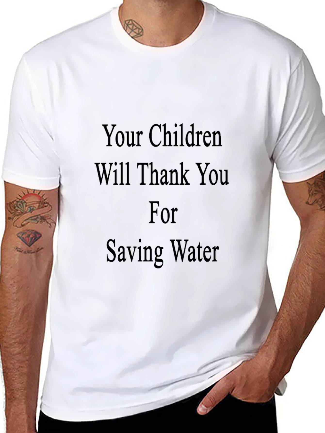 Save Water T-Shirt - Thank You Children