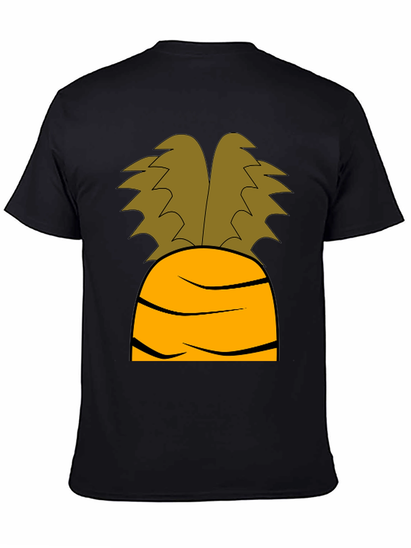 Carrot Graphic Black T-Shirt - Novelty Costume Tee