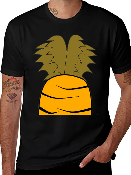 Carrot Graphic Black T-Shirt - Novelty Costume Tee