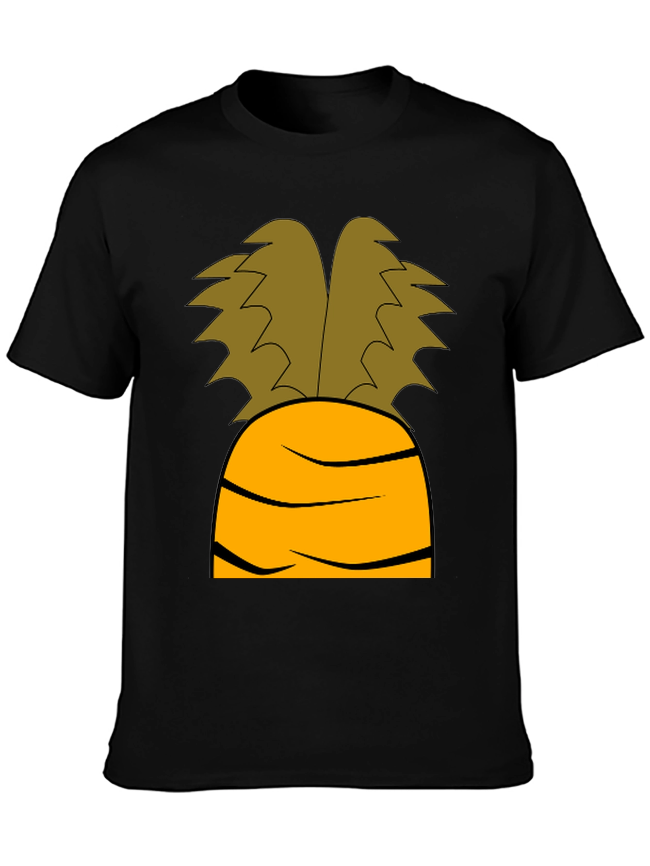 Carrot Graphic Black T-Shirt - Novelty Costume Tee