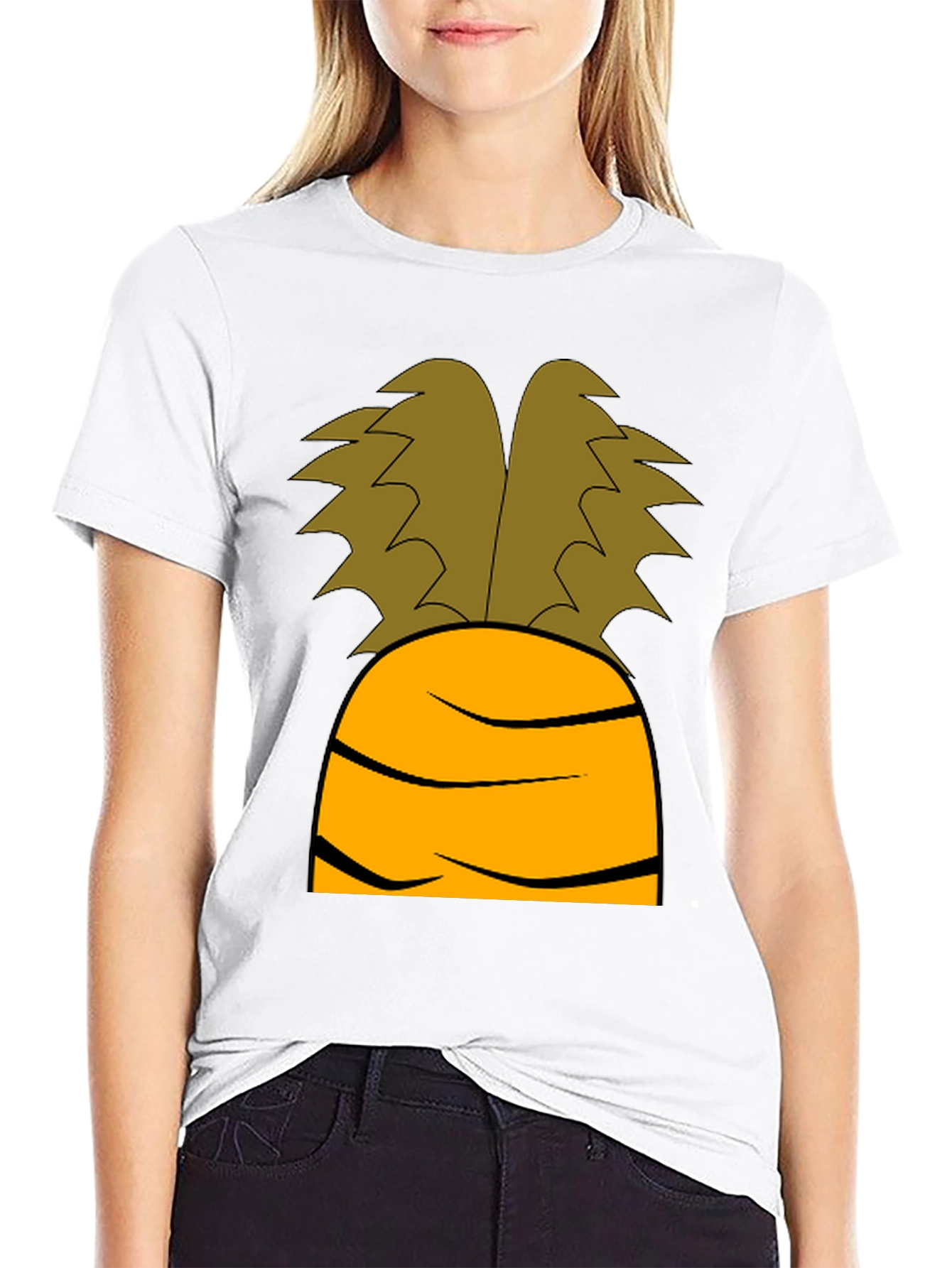 Carrot Graphic Black T-Shirt - Novelty Costume Tee