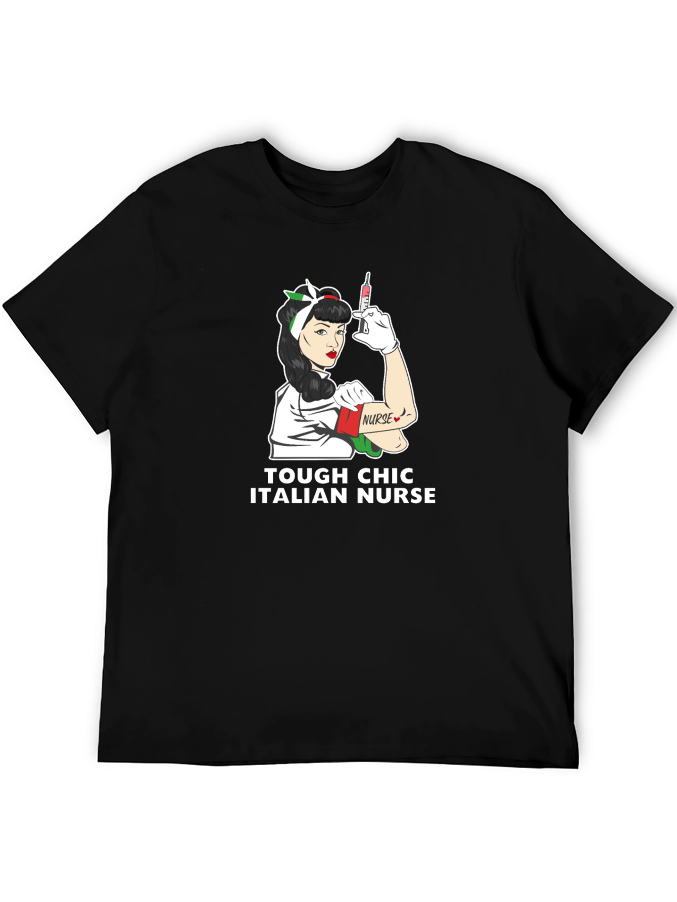 Tough Chic Italian Nurse Graphic Tee