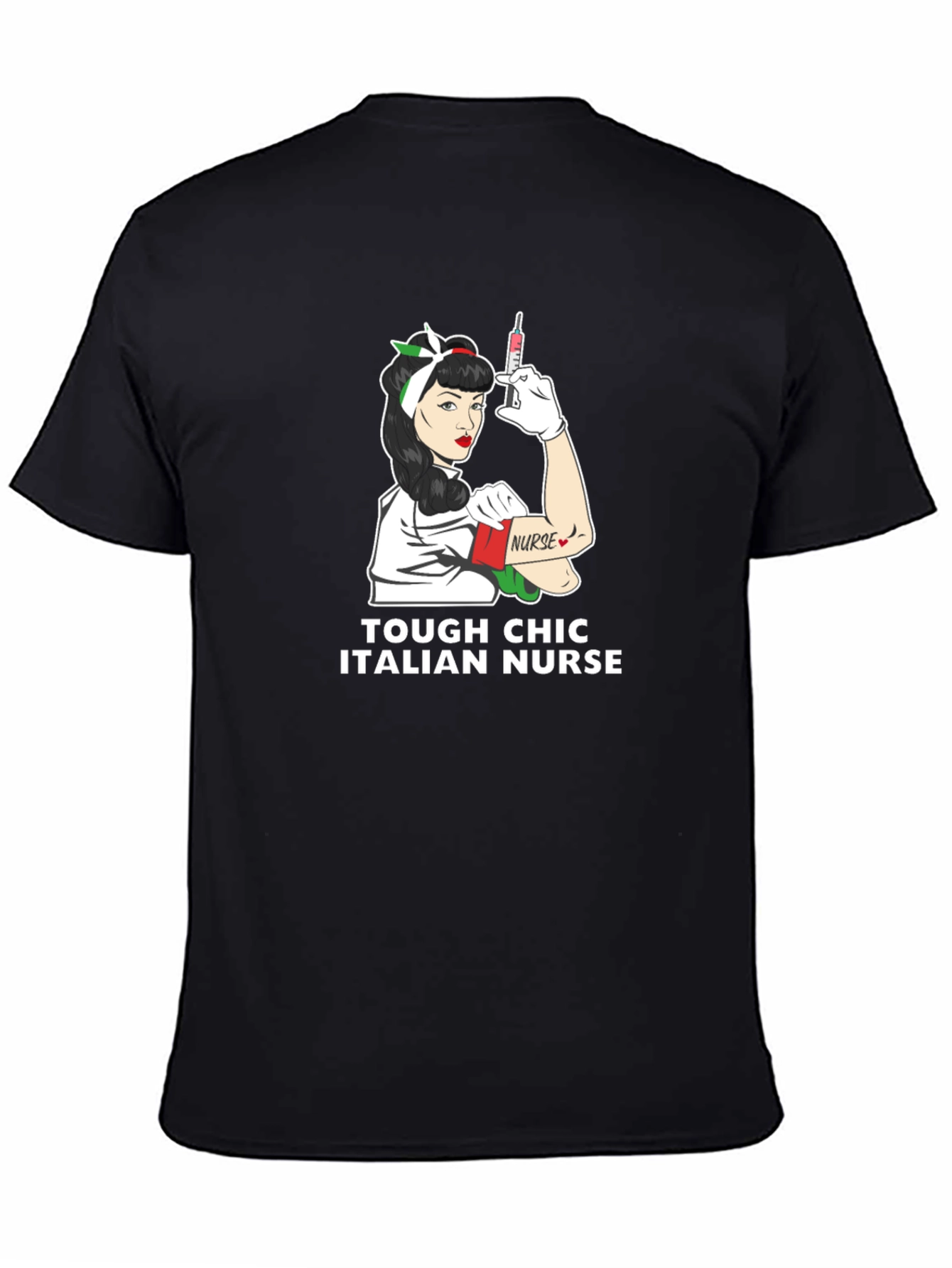 Tough Chic Italian Nurse Graphic Tee