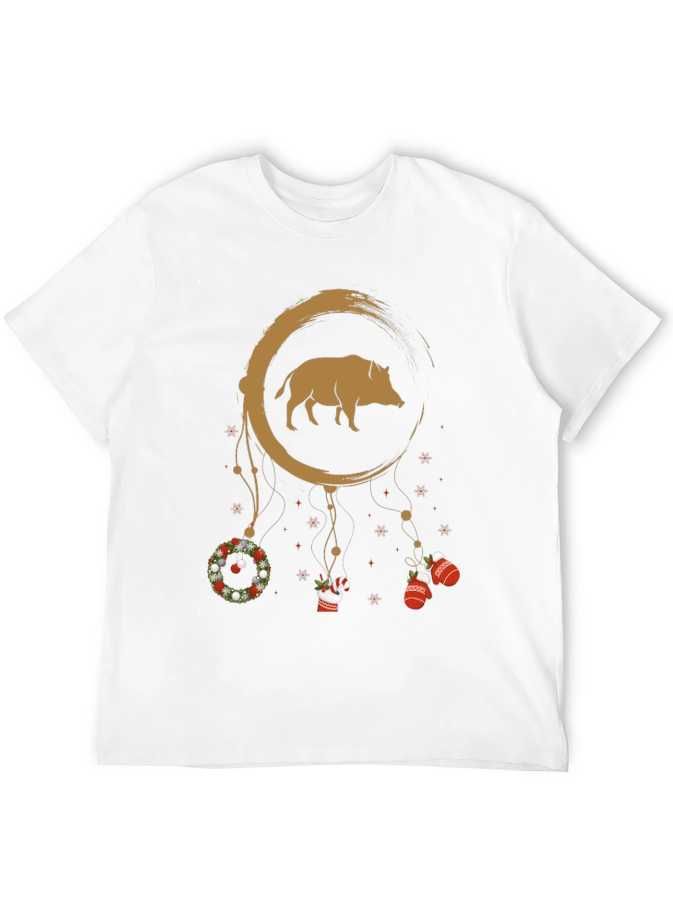 Boar Dreamcatcher Christmas T-Shirt