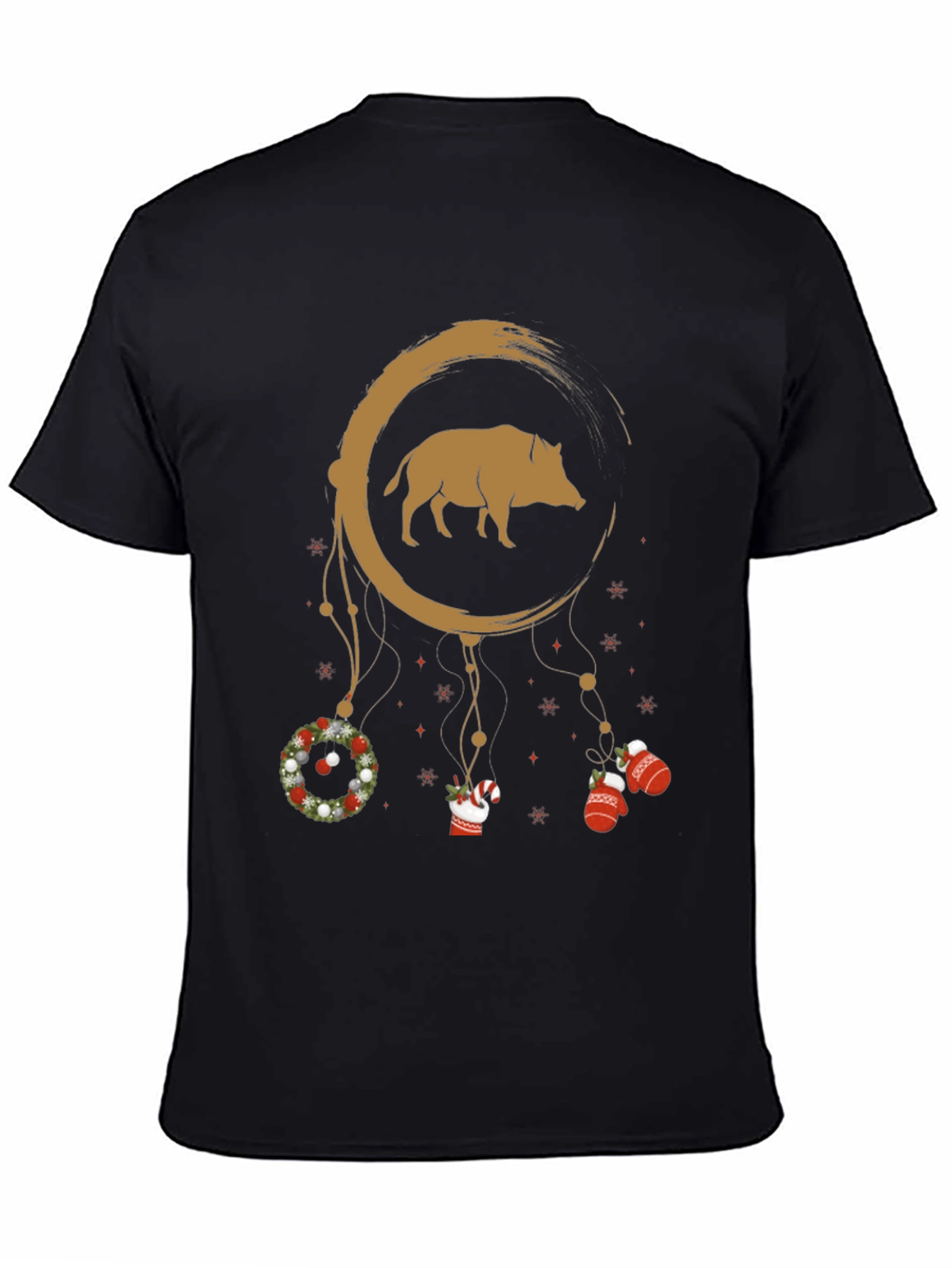 Boar Dreamcatcher Christmas T-Shirt