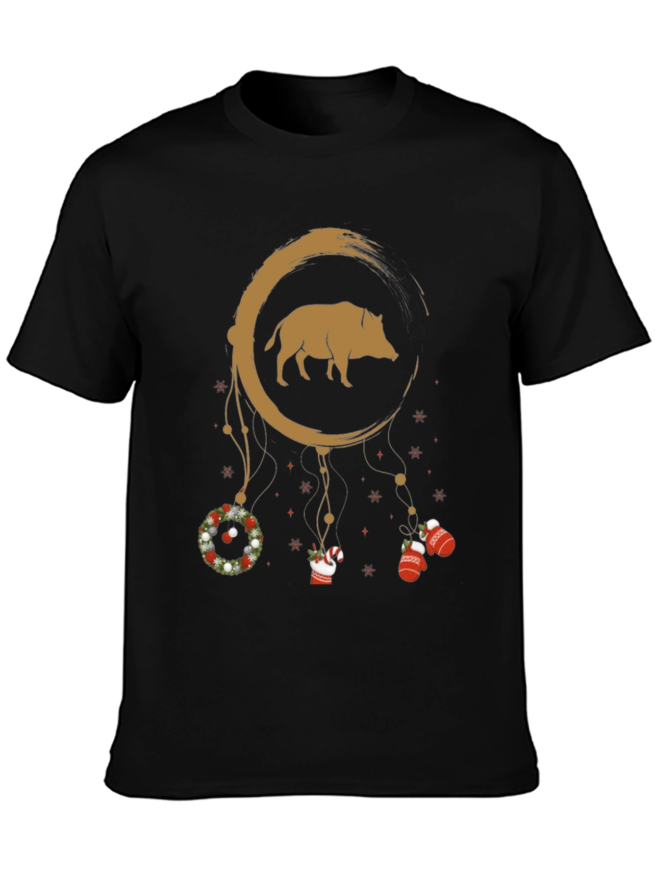 Boar Dreamcatcher Christmas T-Shirt