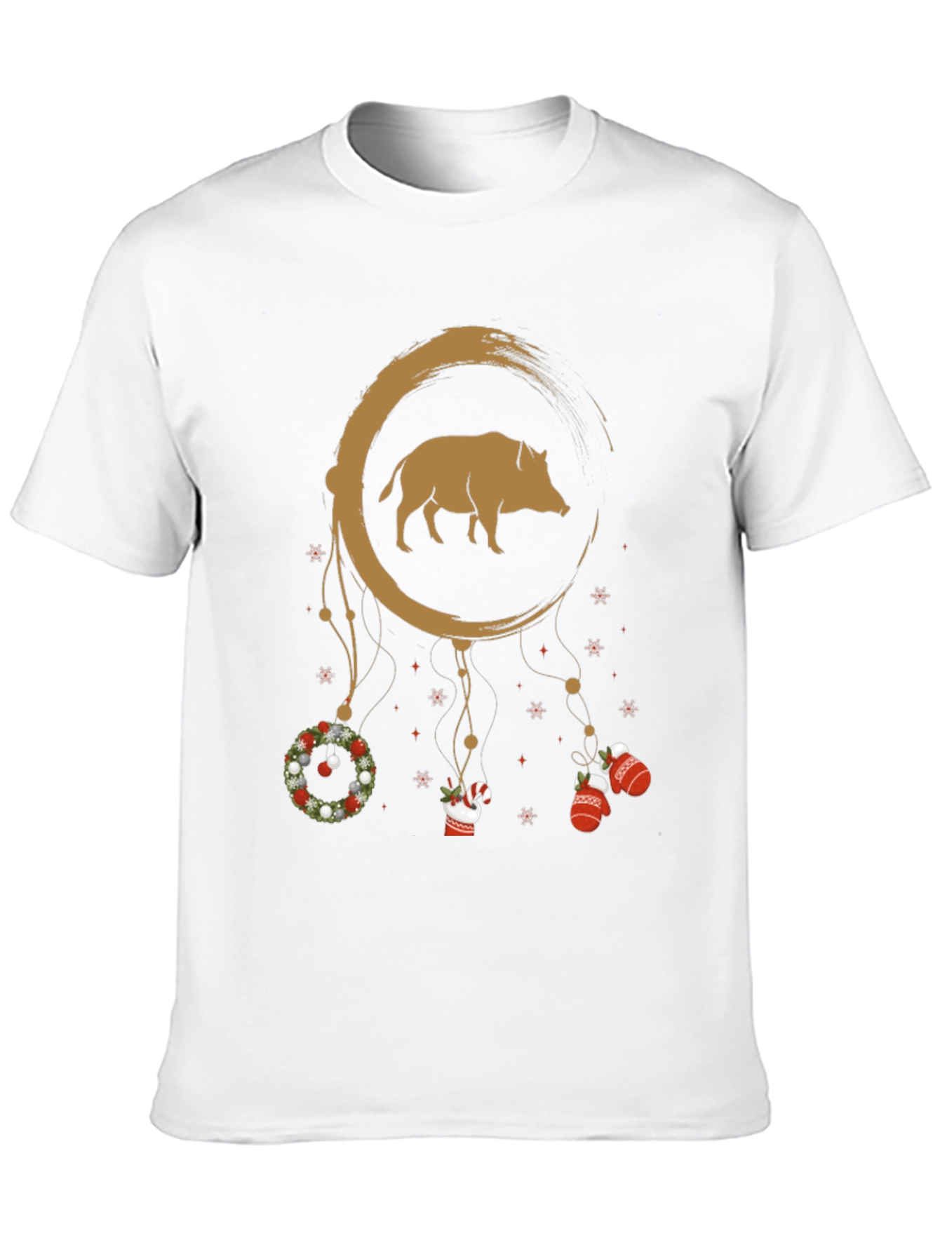 Boar Dreamcatcher Christmas T-Shirt
