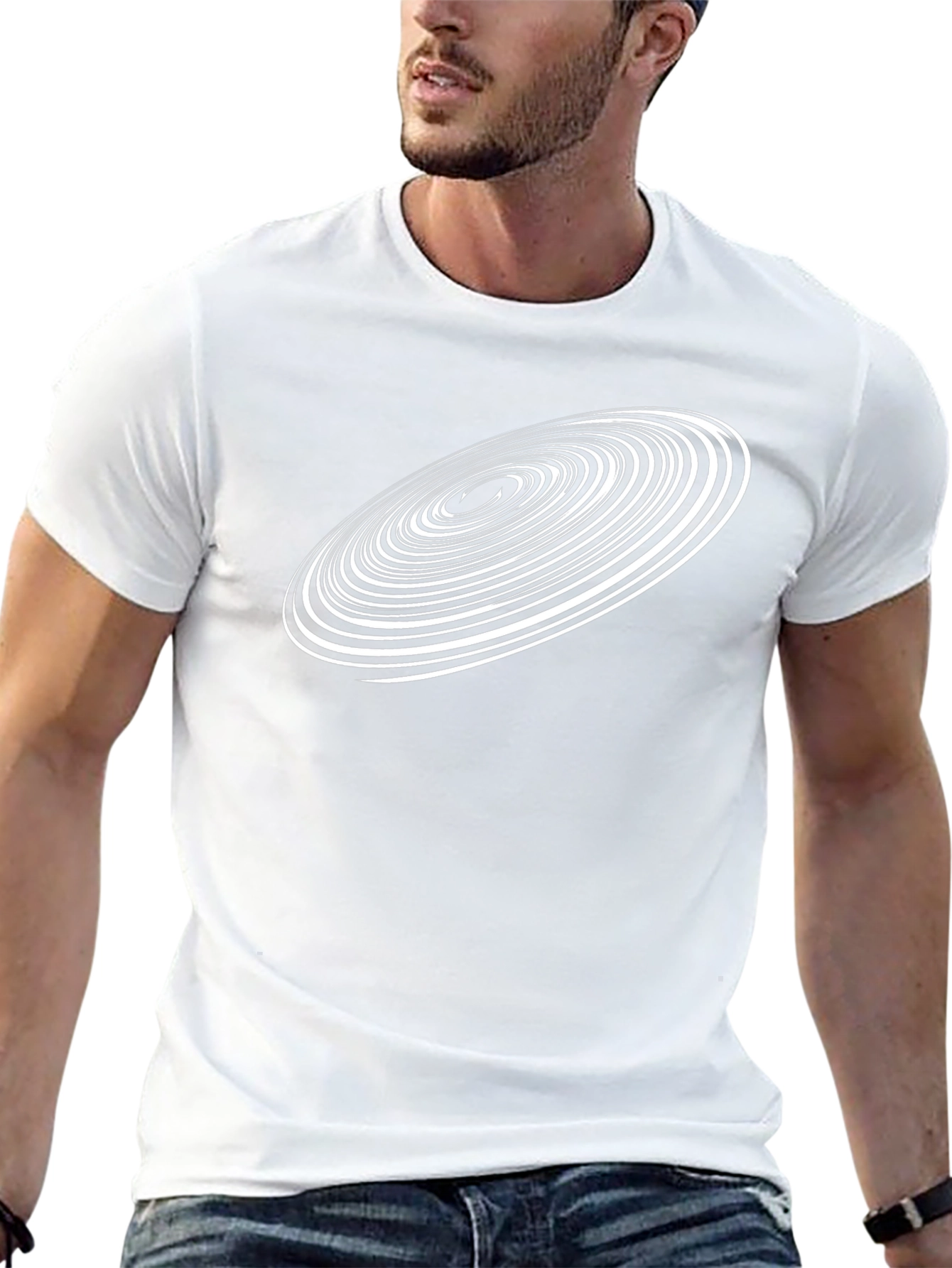 Spiral Graphic Tee - Modern Design Comfortable Fit