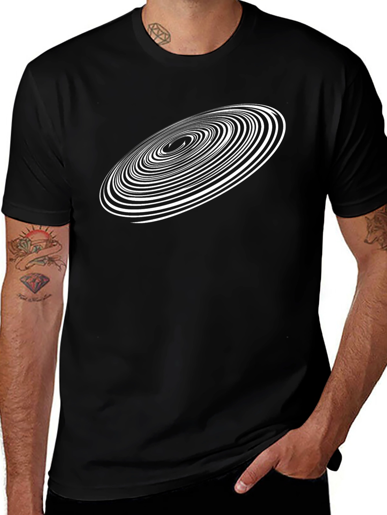 Spiral Graphic Tee - Modern Design Comfortable Fit