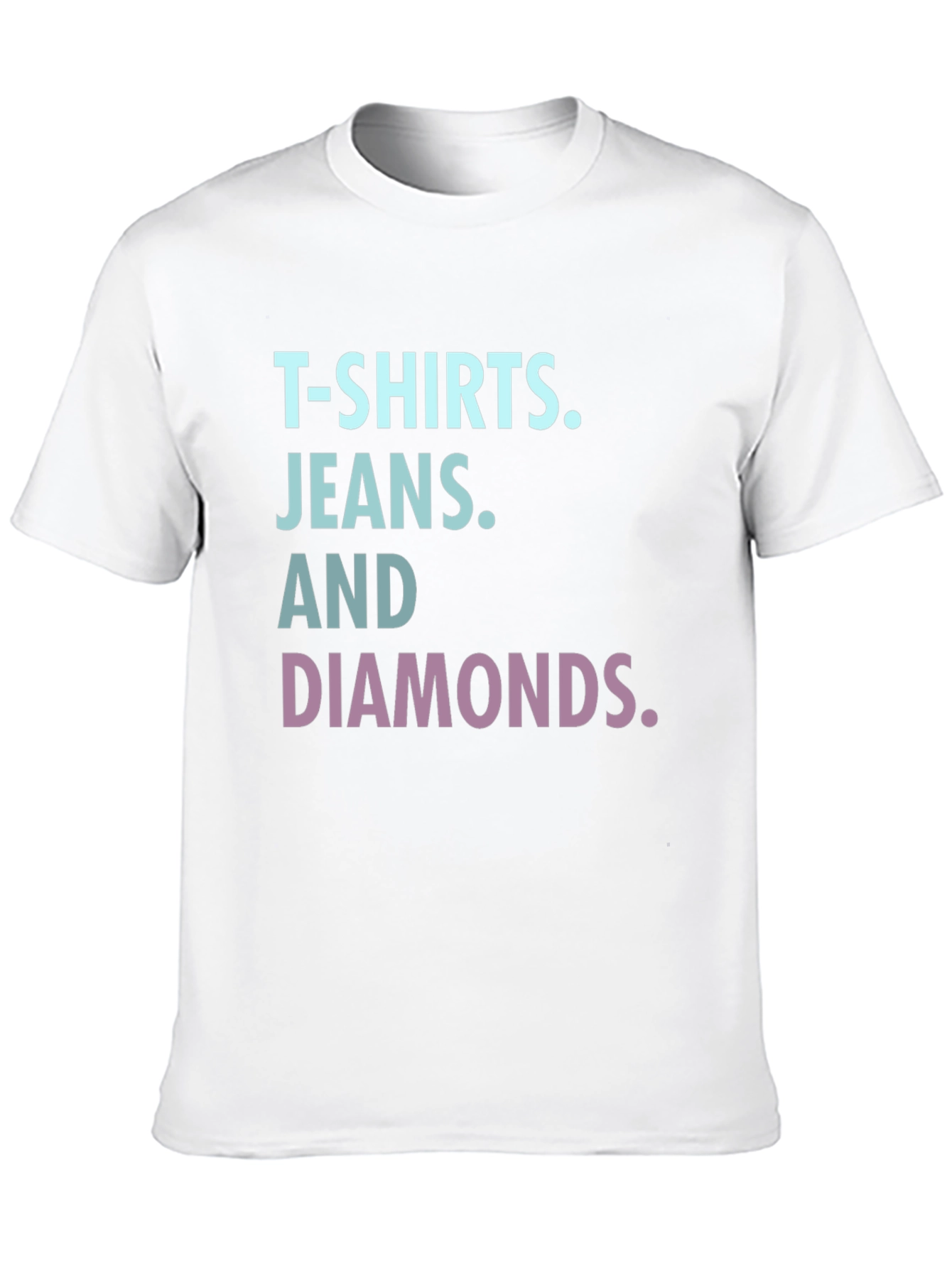 T-Shirts Jeans Diamonds Graphic Tee