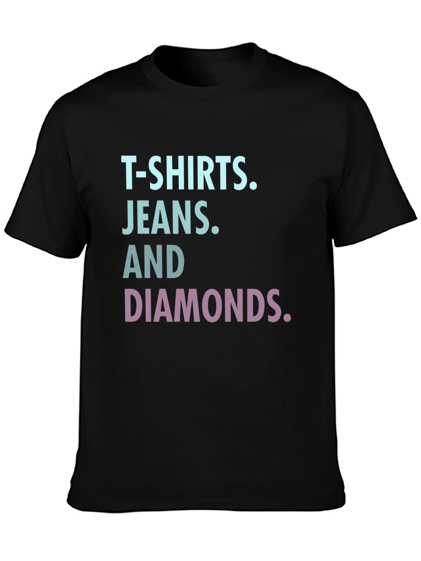 T-Shirts Jeans Diamonds Graphic Tee
