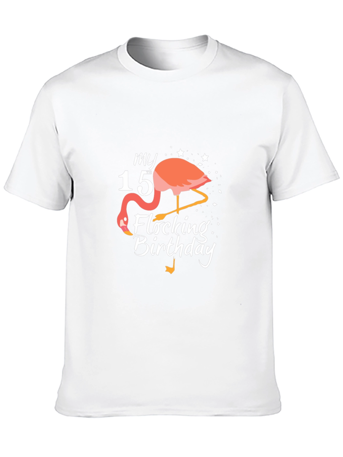 My 15th Flocking Birthday T-Shirt Flamingo