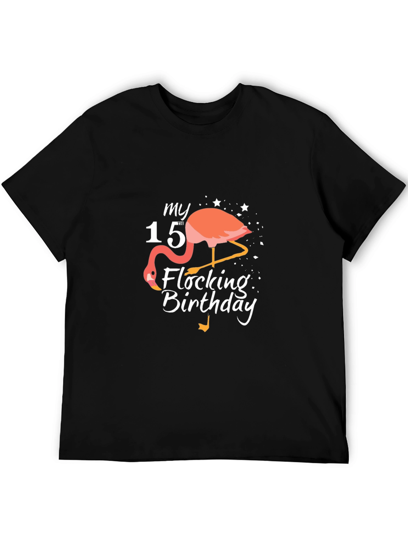 My 15th Flocking Birthday T-Shirt Flamingo