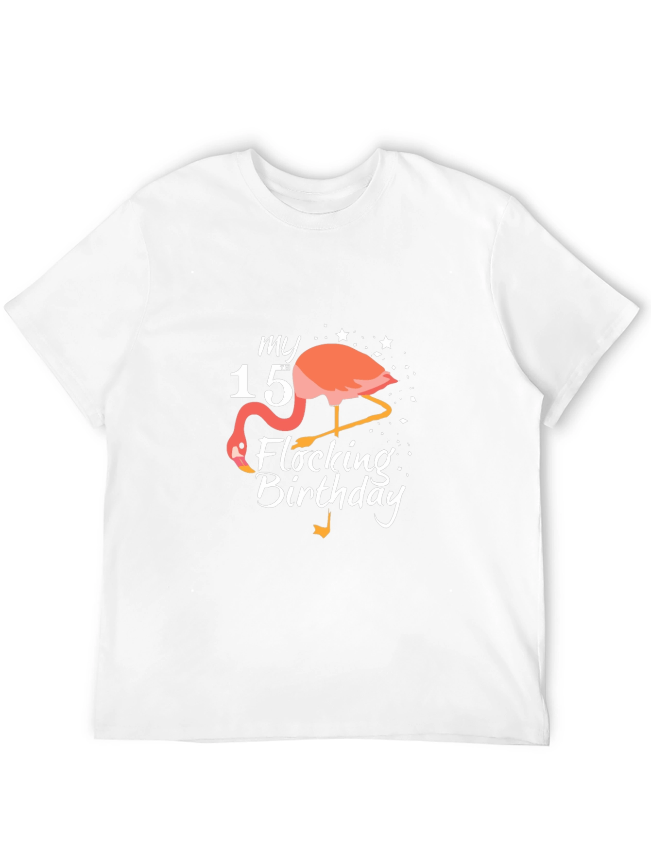My 15th Flocking Birthday T-Shirt Flamingo