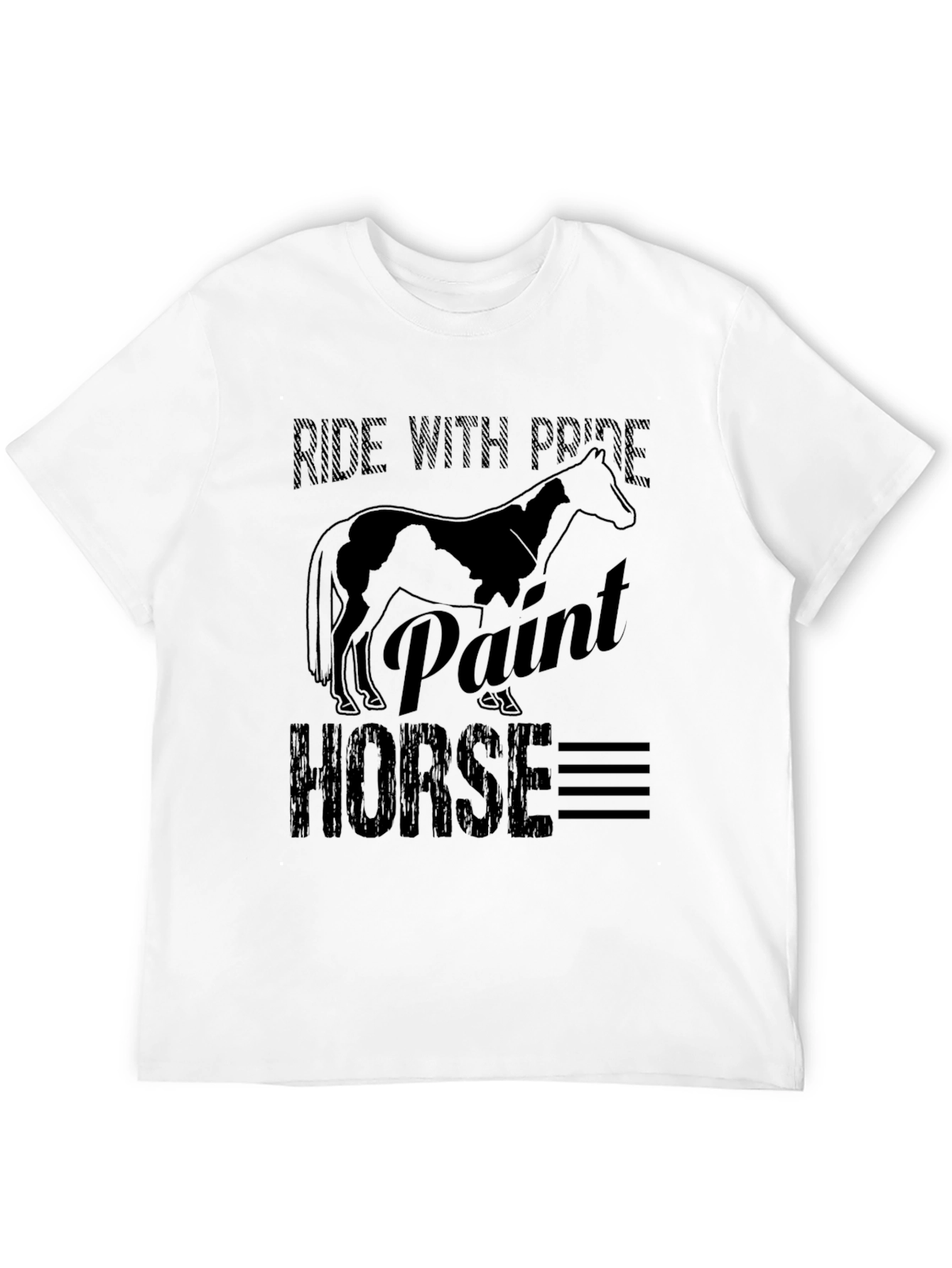 Ride With Pride Paint Horse Graphic Tee