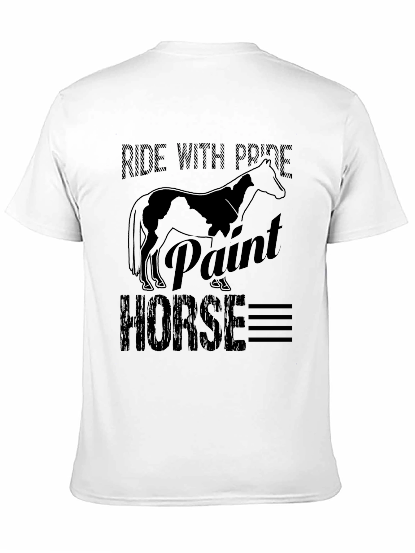 Ride With Pride Paint Horse Graphic Tee
