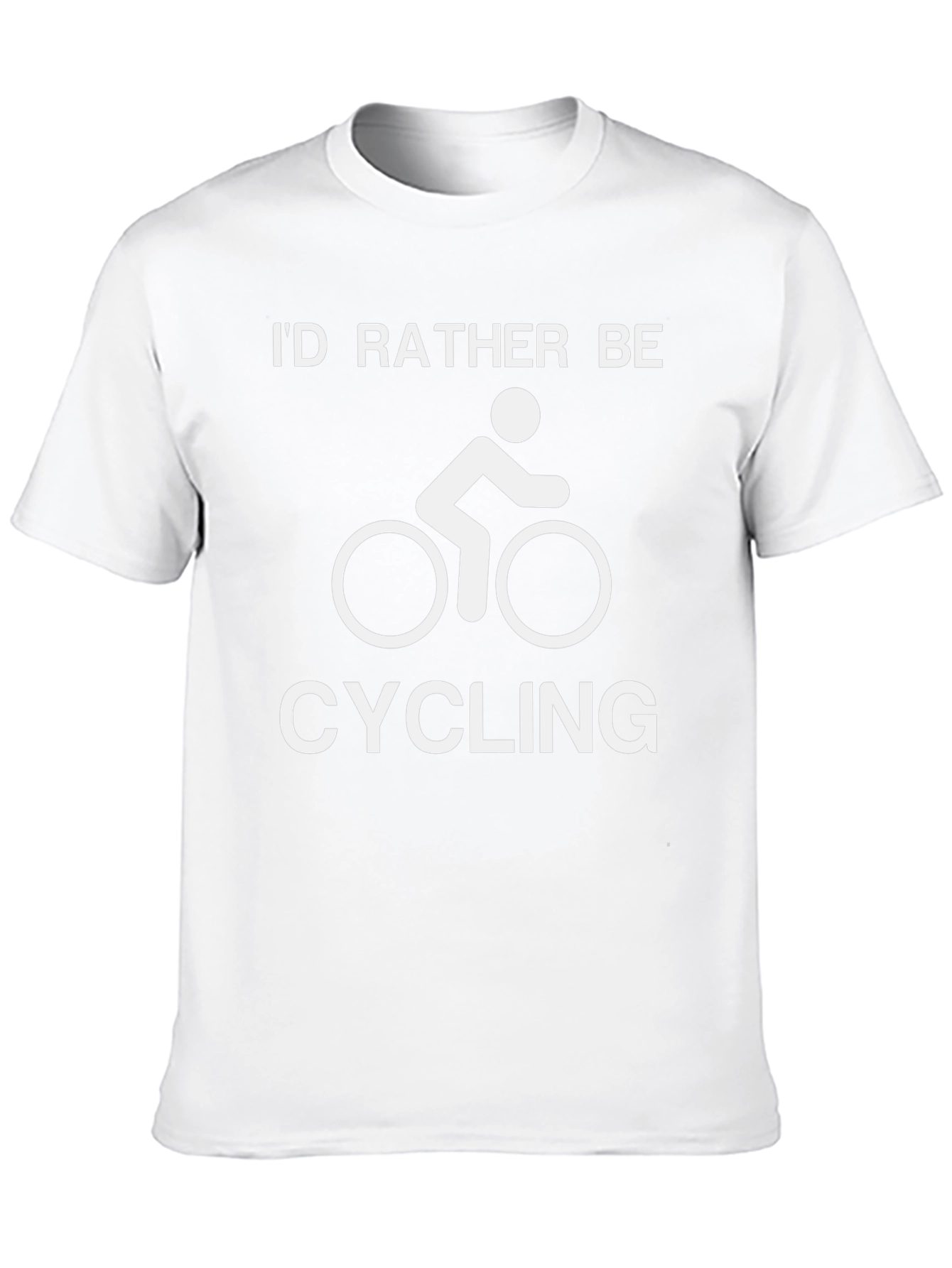 Id Rather Be Cycling T-Shirt - Black Graphic Tee