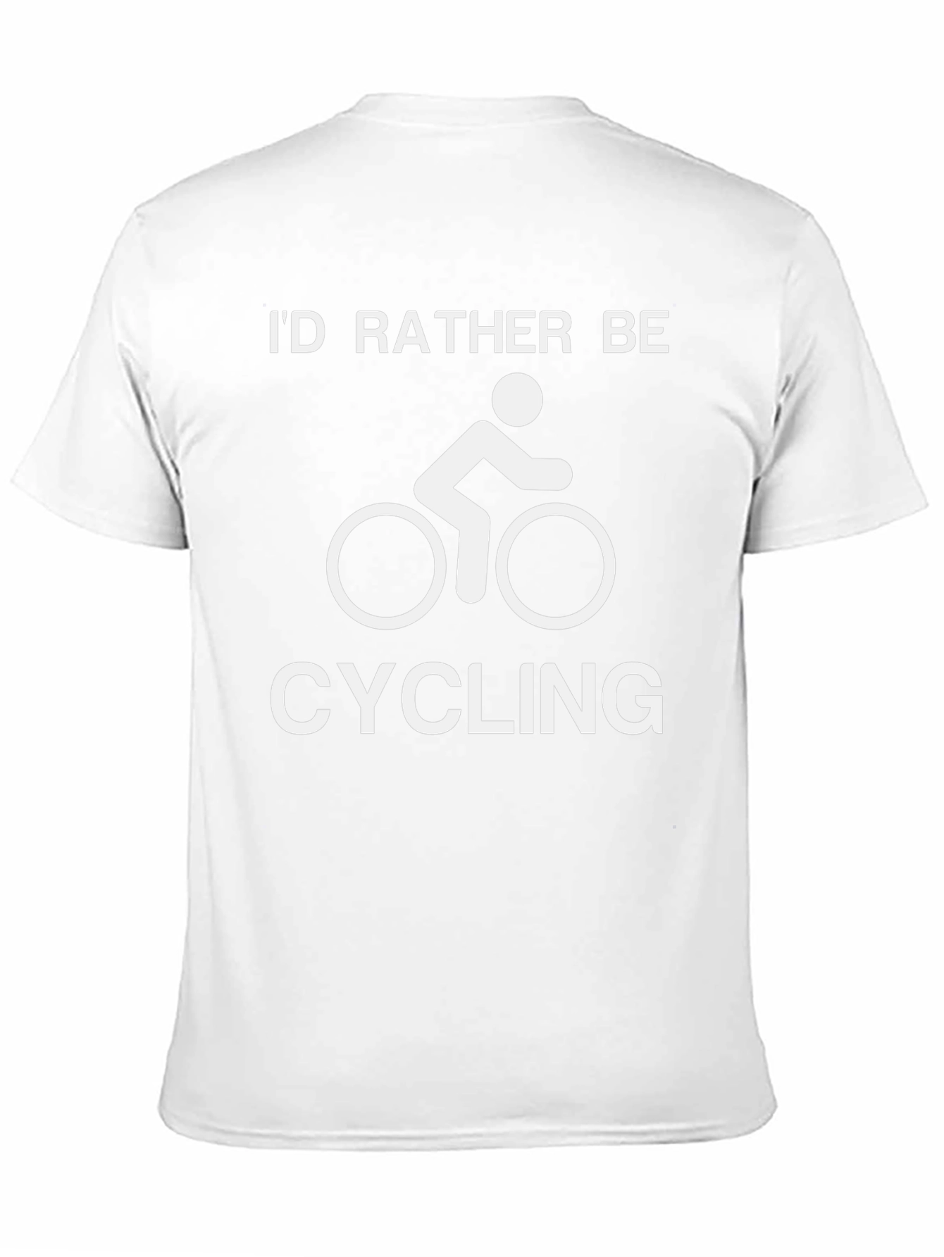 Id Rather Be Cycling T-Shirt - Black Graphic Tee