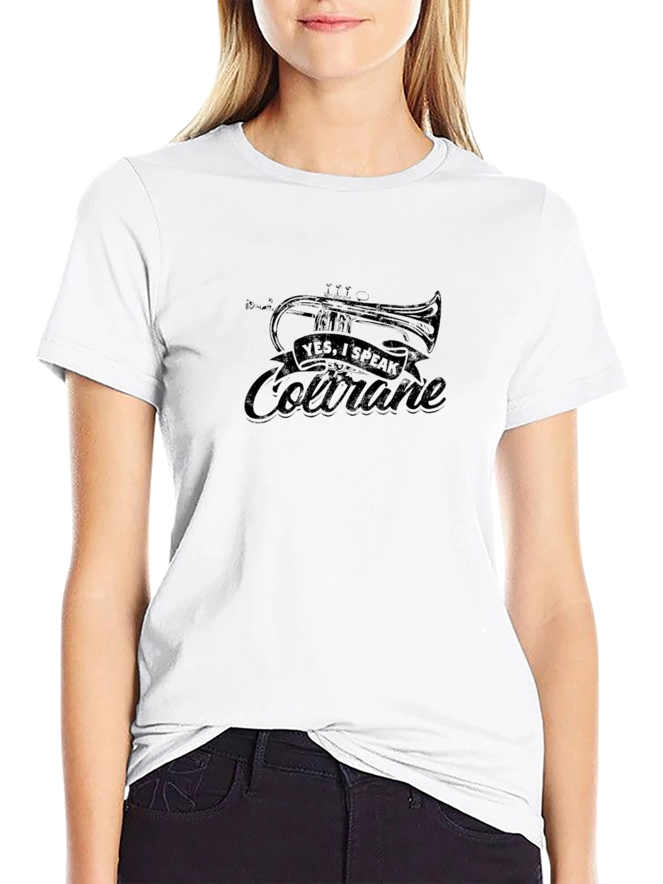 Yes I Speak Coltrane Black T-Shirt
