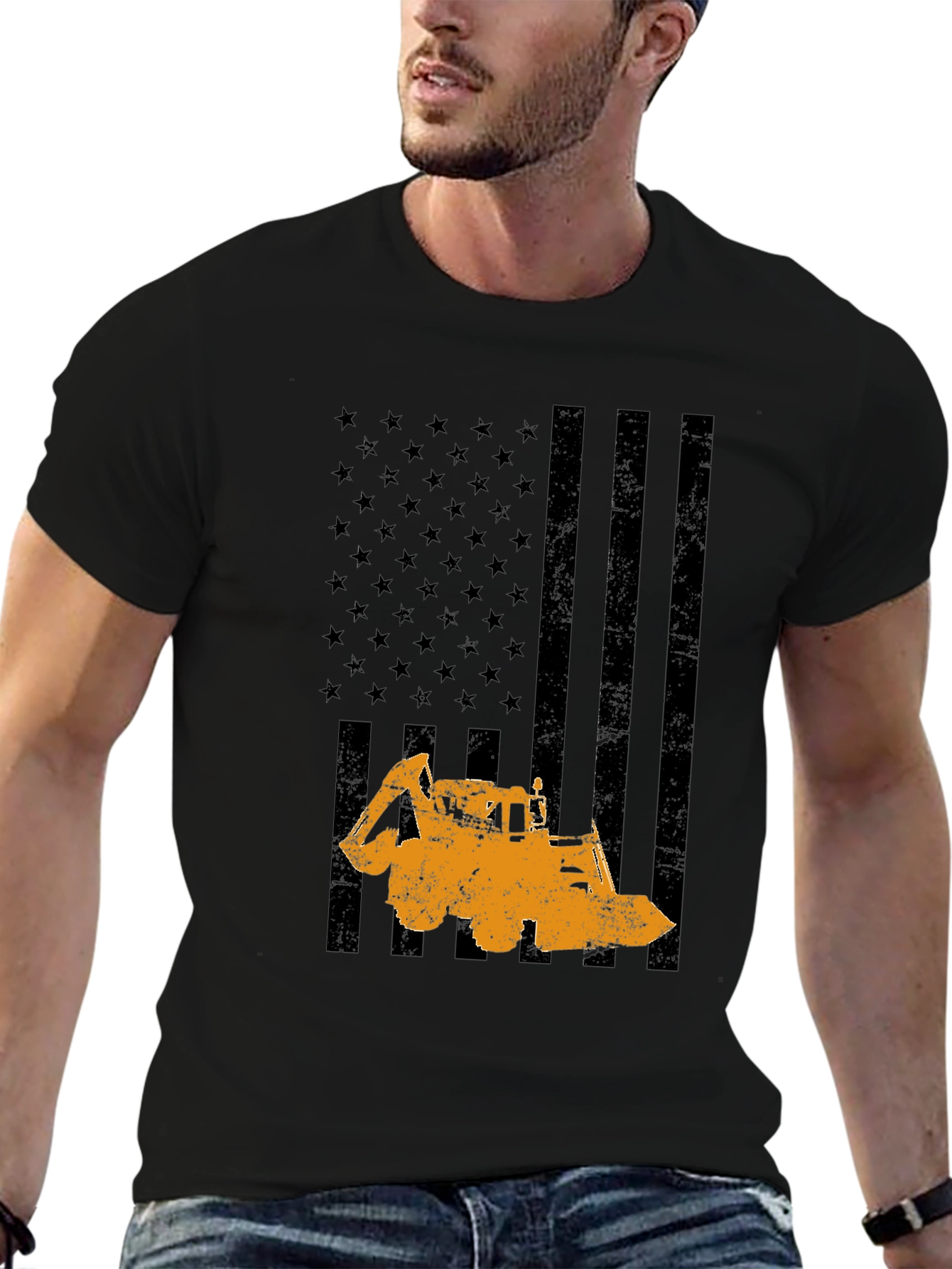 Construction Flag Graphic Tee