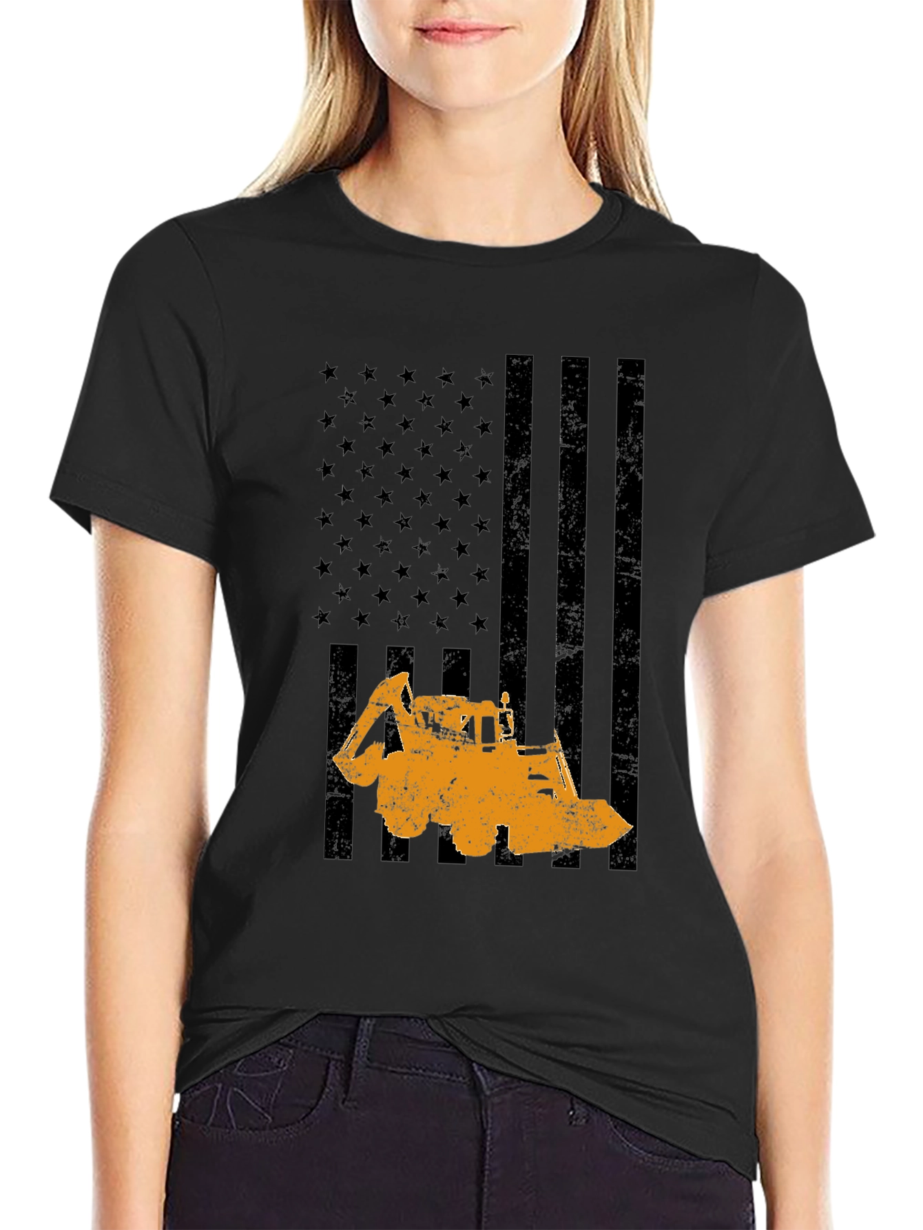 Construction Flag Graphic Tee