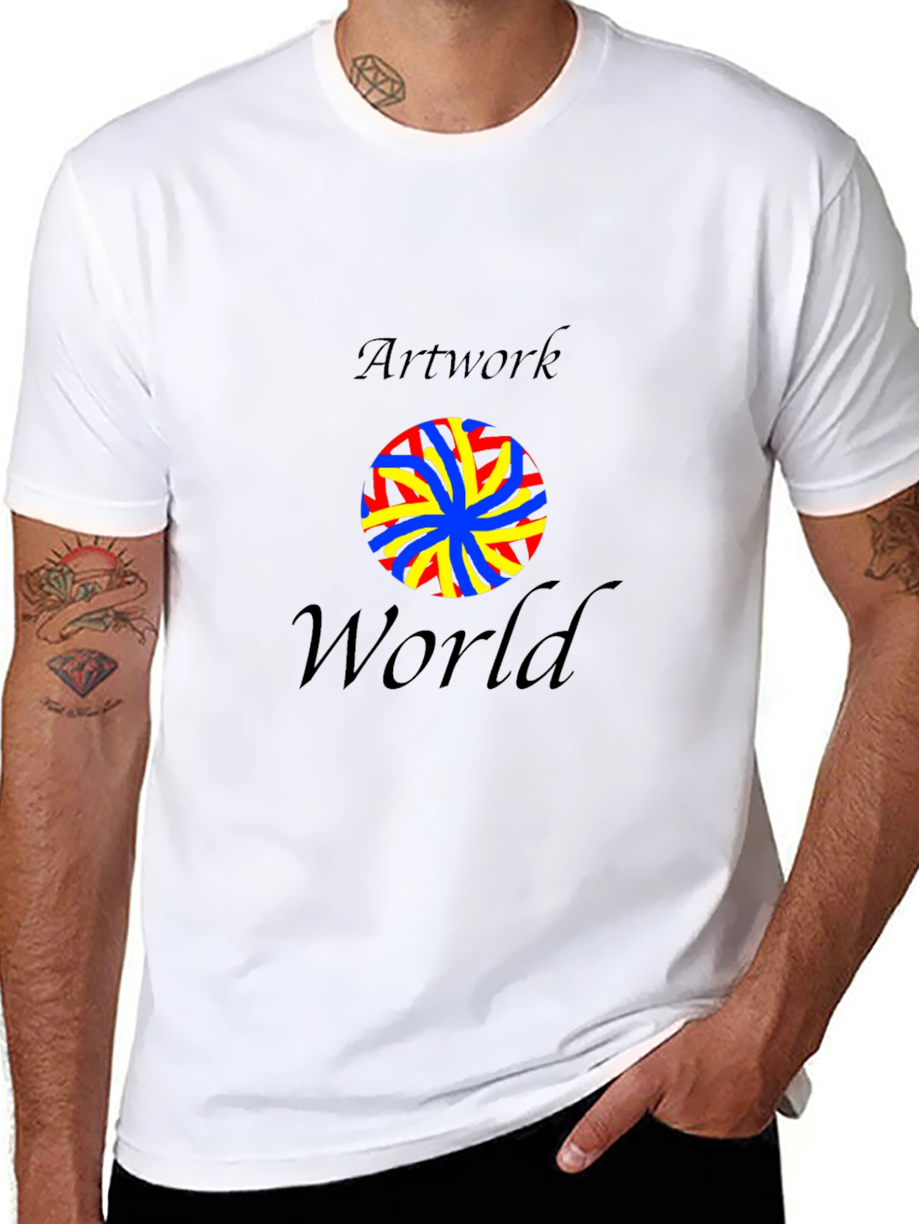 Artwork World Graphic Tee - Black