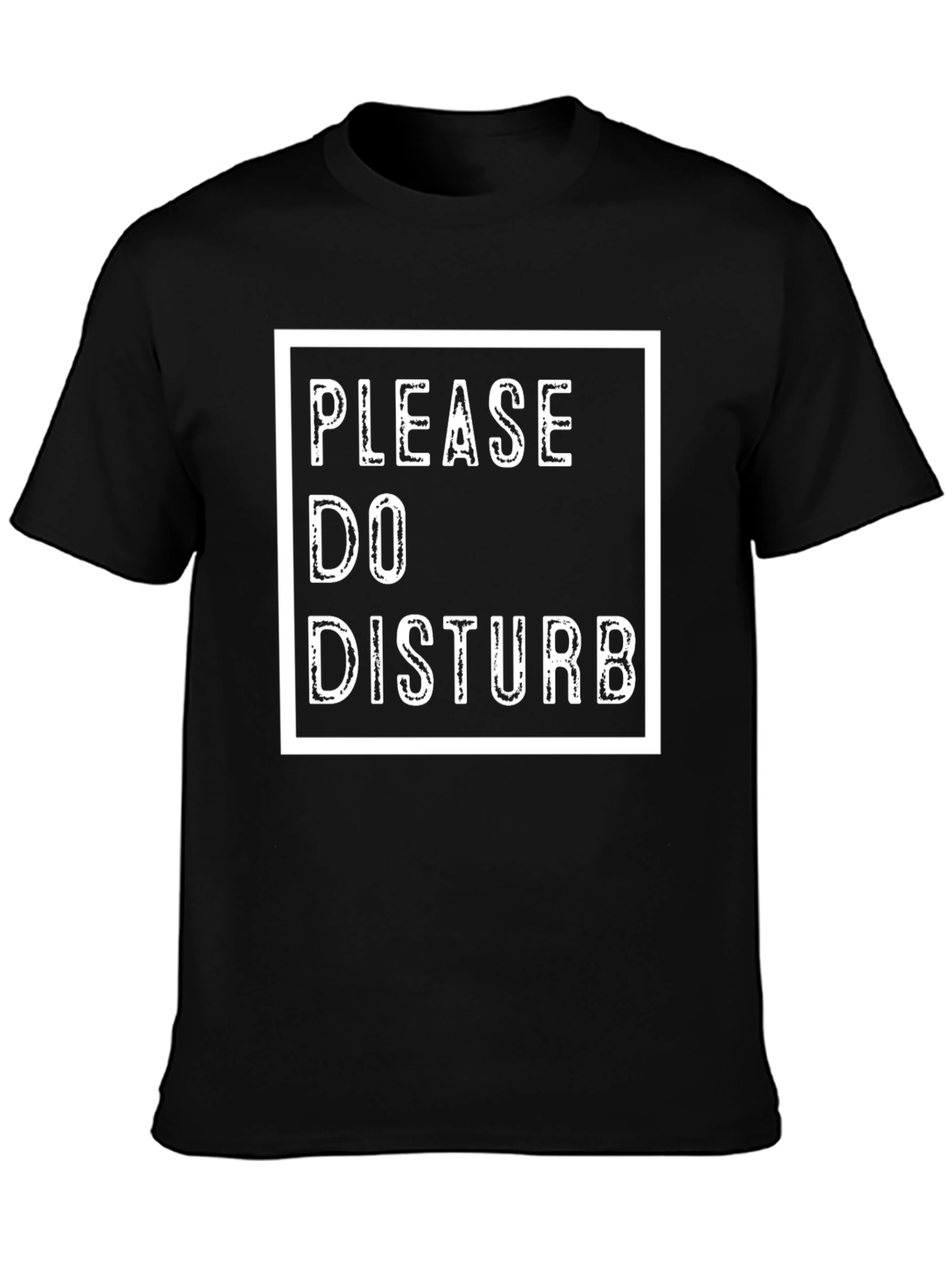 Please Do Disturb Black Graphic Tee