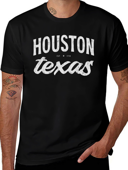 Houston Texas Graphic Tee - Vintage Style