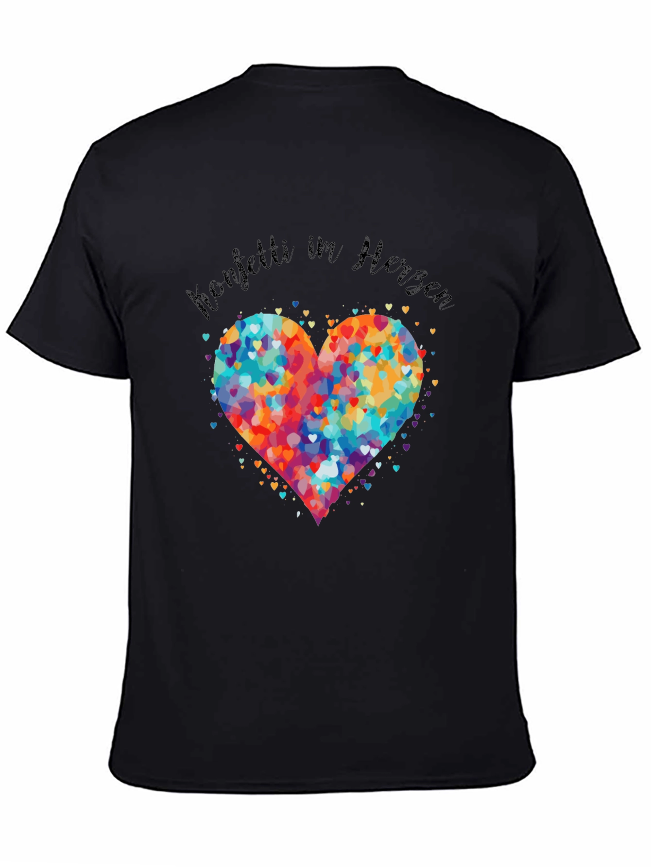 Colorful Heart Confetti T-Shirt