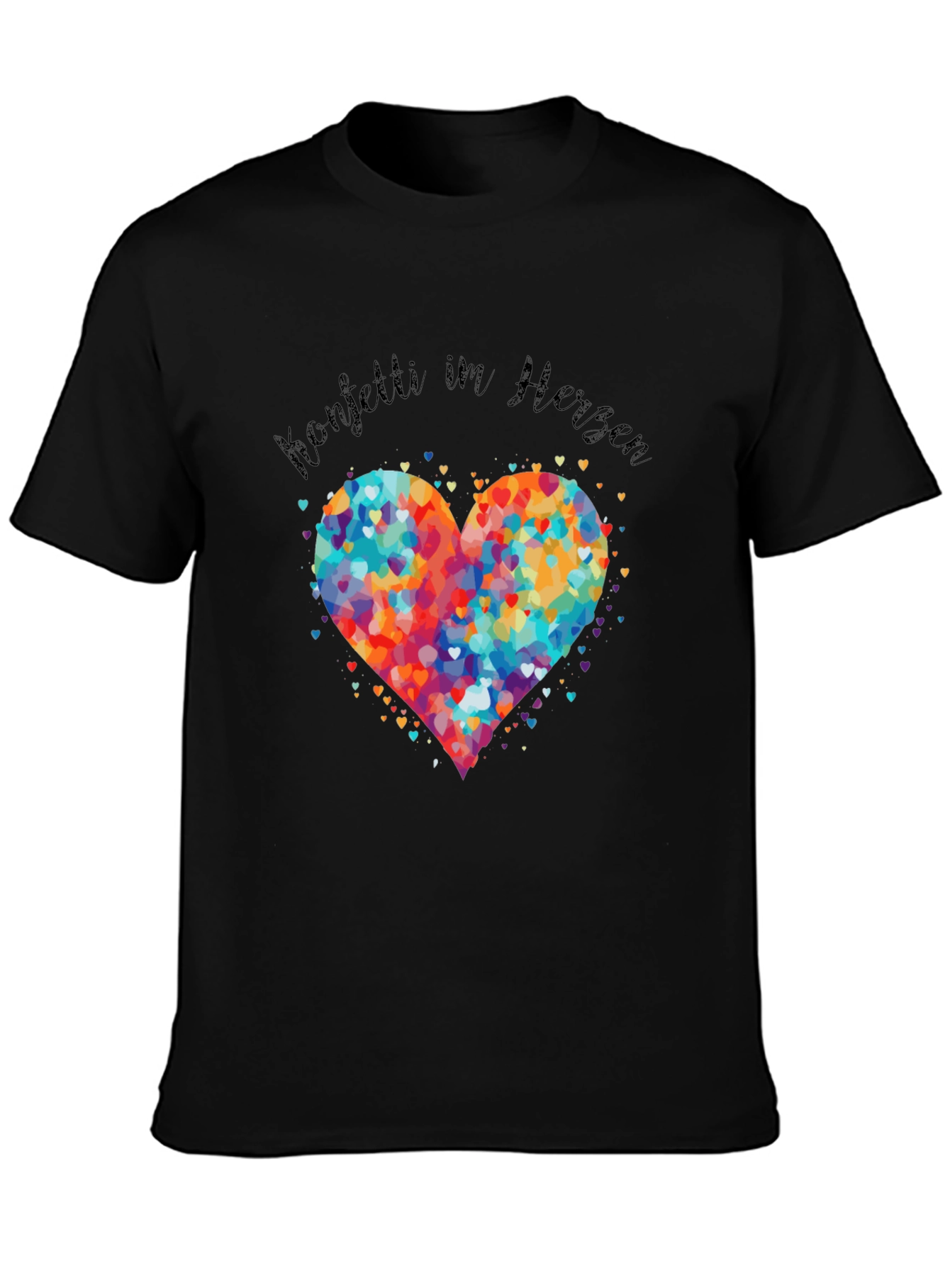 Colorful Heart Confetti T-Shirt