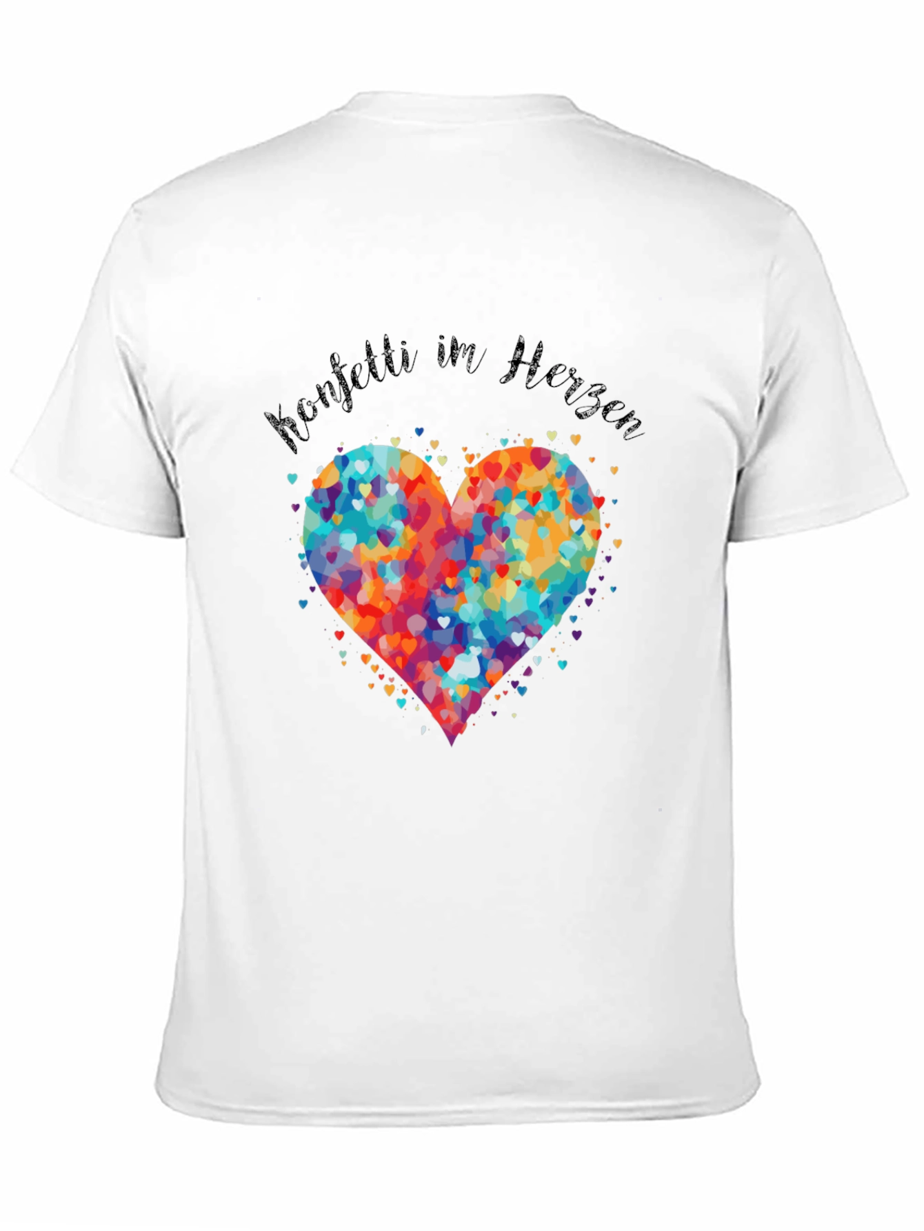 Colorful Heart Confetti T-Shirt