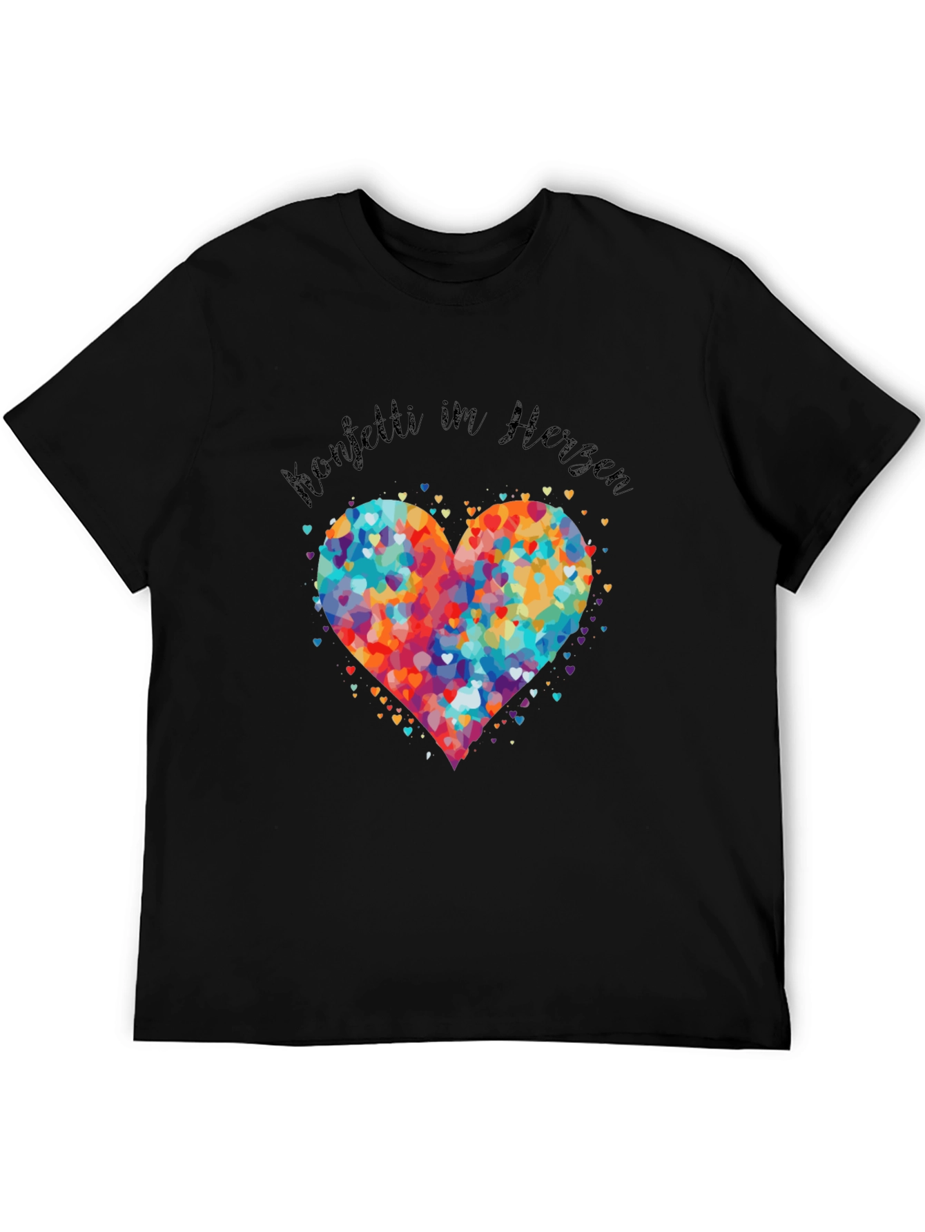 Colorful Heart Confetti T-Shirt