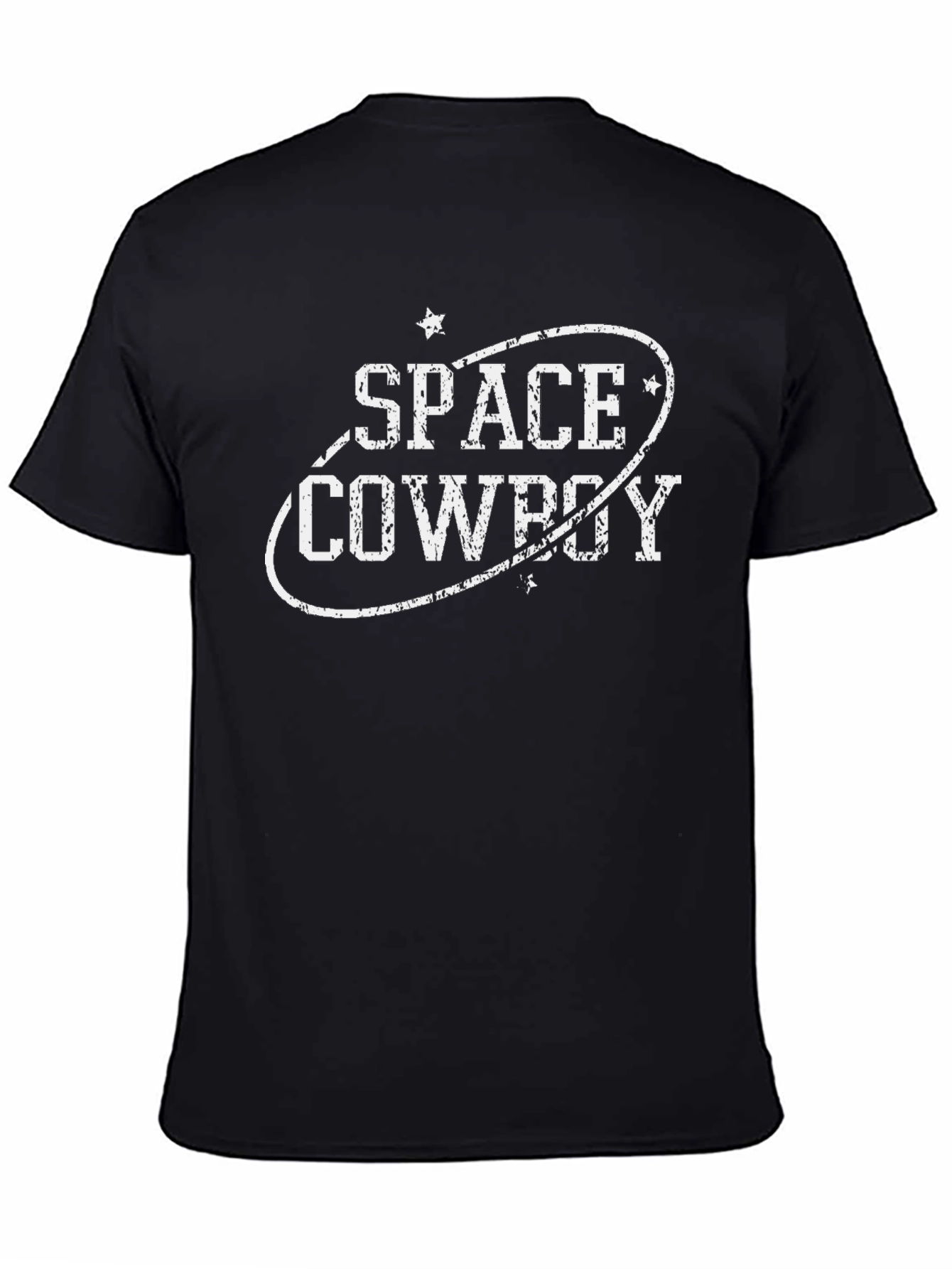 Space Cowboy Graphic Tee - Retro Style Cotton Shirt