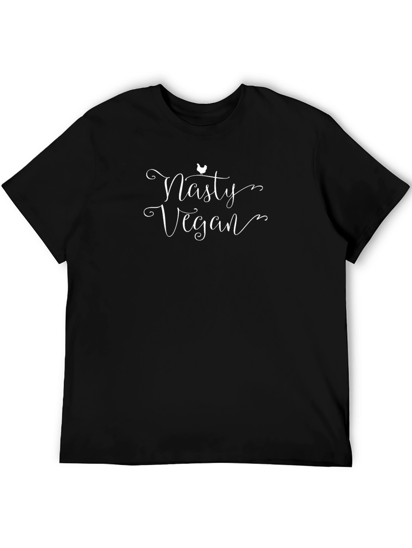 Nasty Vegan Black Graphic T-Shirt