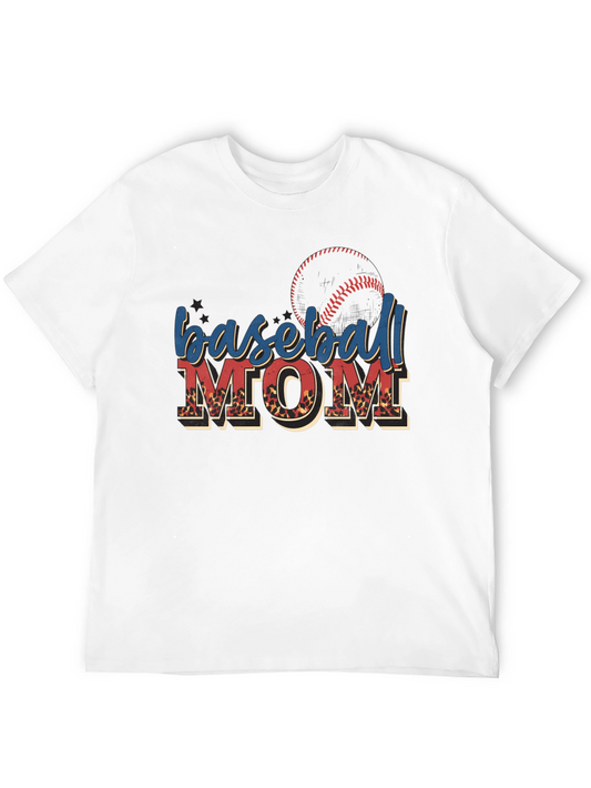 Baseball Mom Graphic Tee - Stylish Sports Fan Apparel