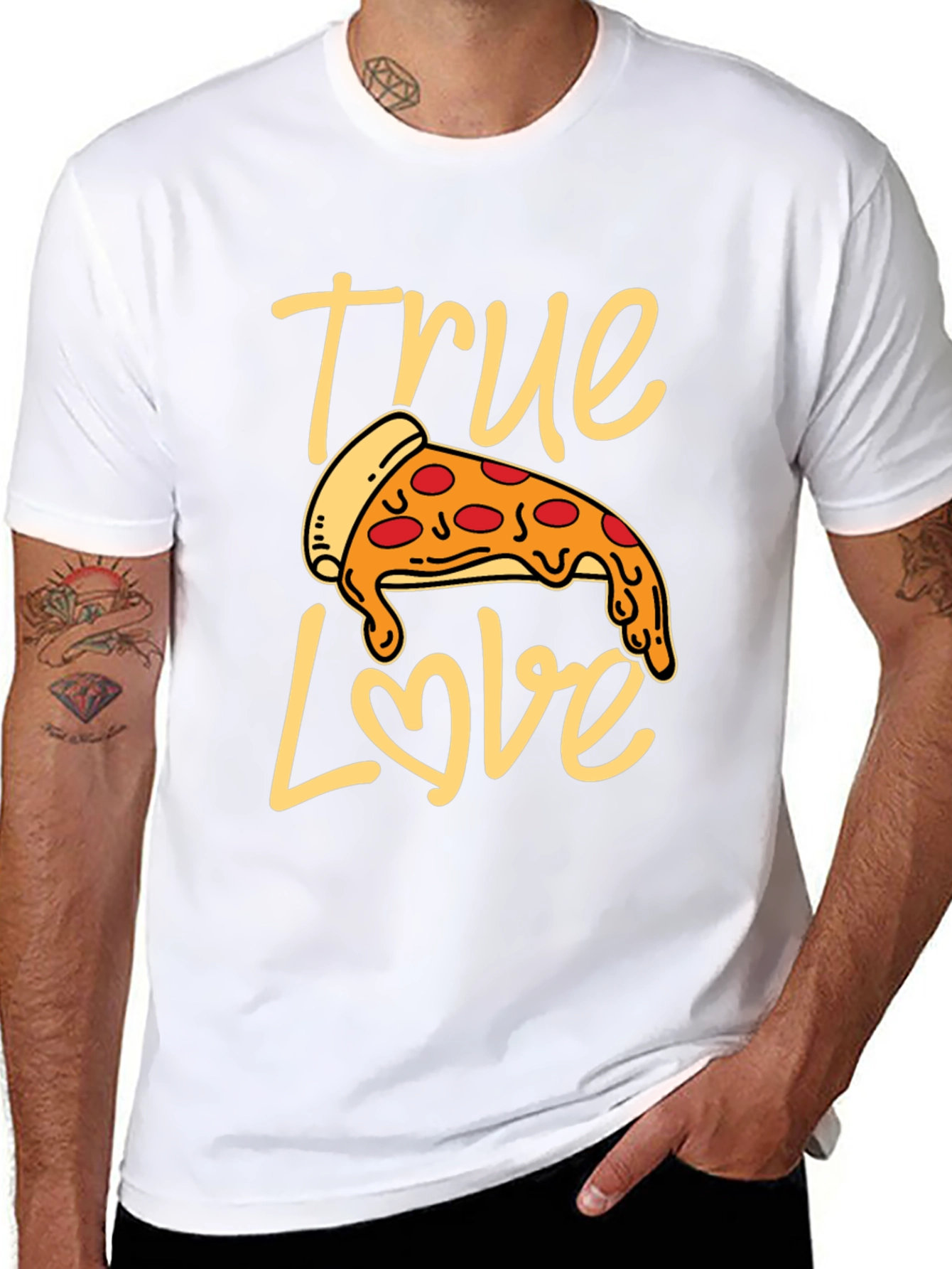 True Love Pizza T-Shirt - Foodie Fashion