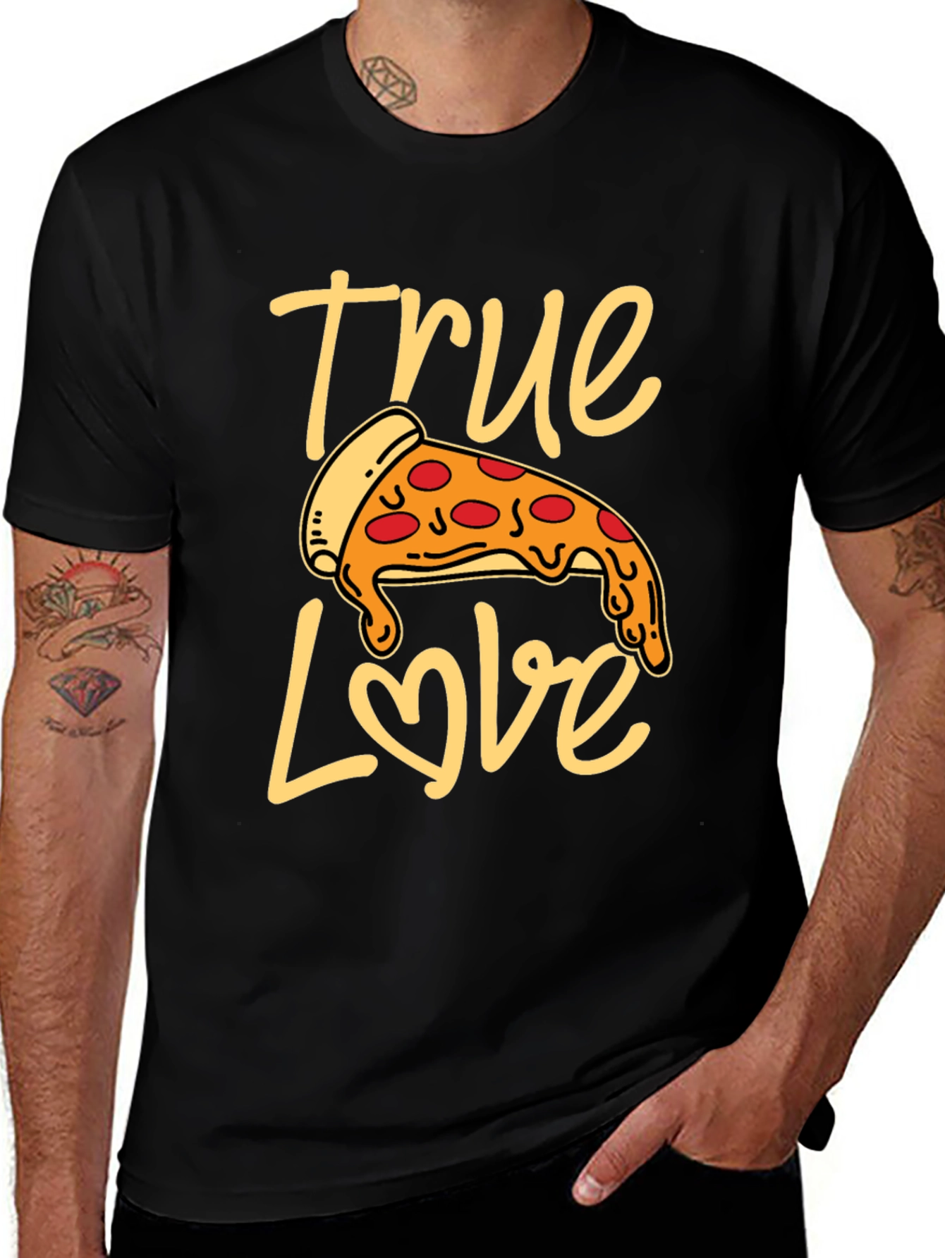 True Love Pizza T-Shirt - Foodie Fashion