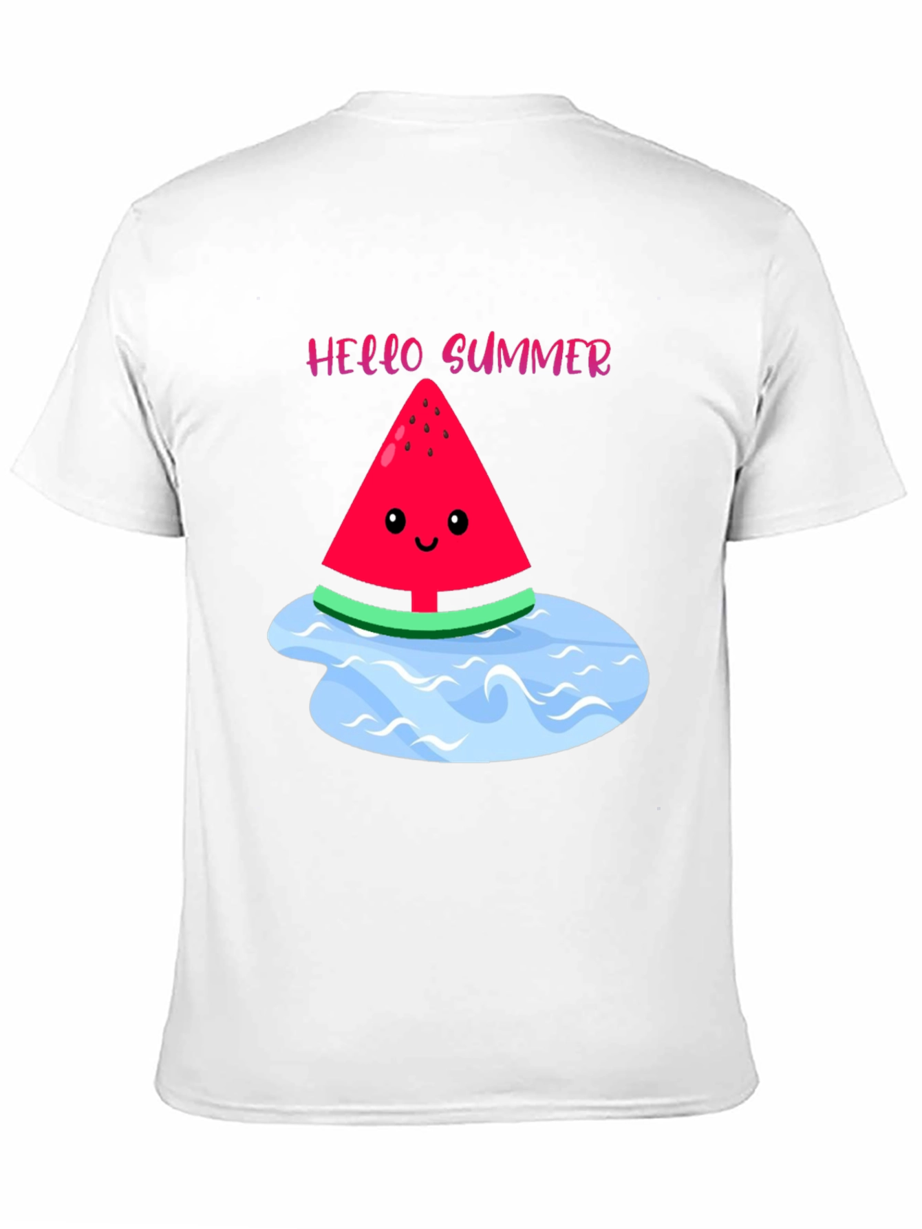 Hello Summer Watermelon Graphic T-Shirt