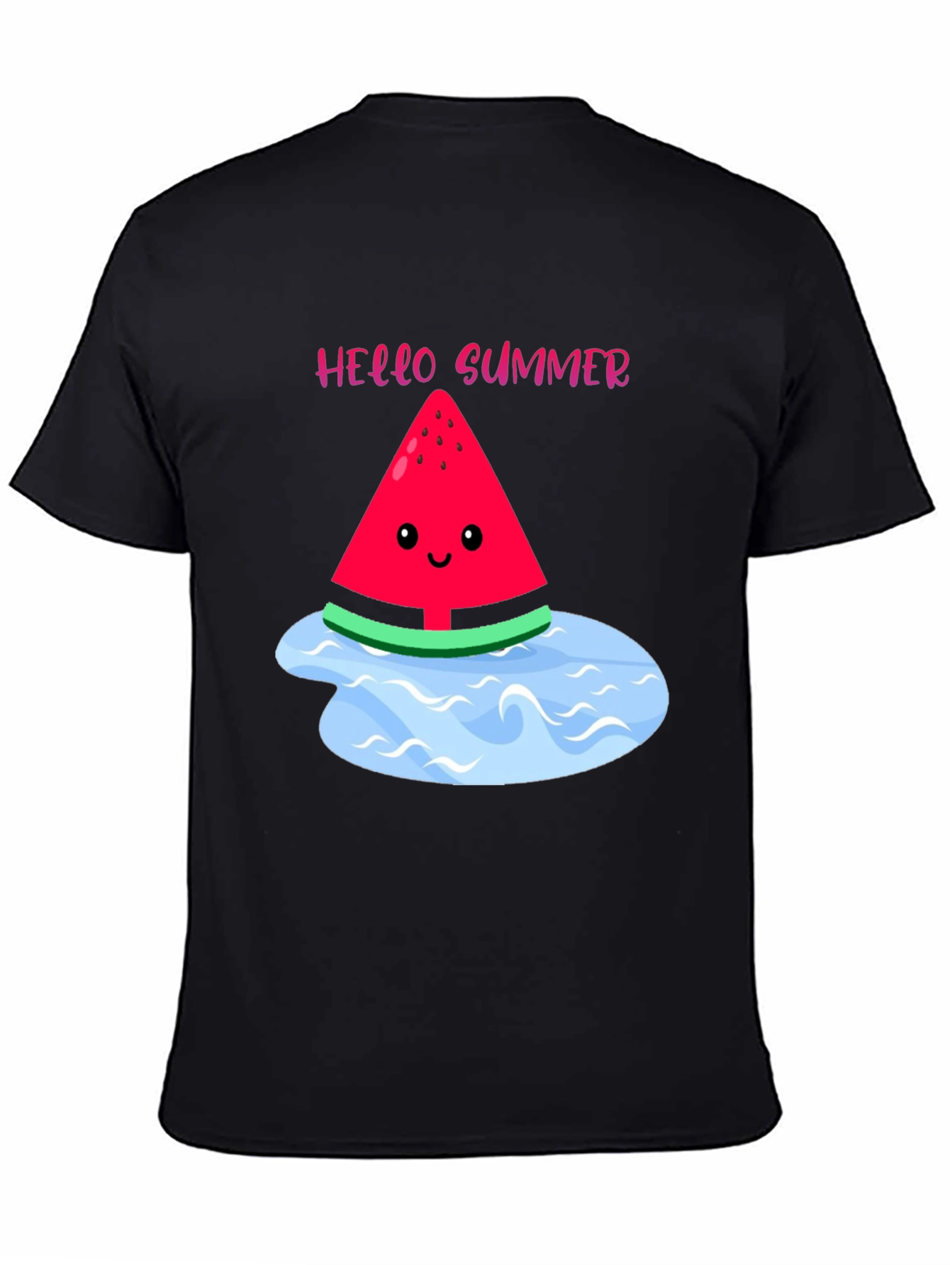 Hello Summer Watermelon Graphic T-Shirt