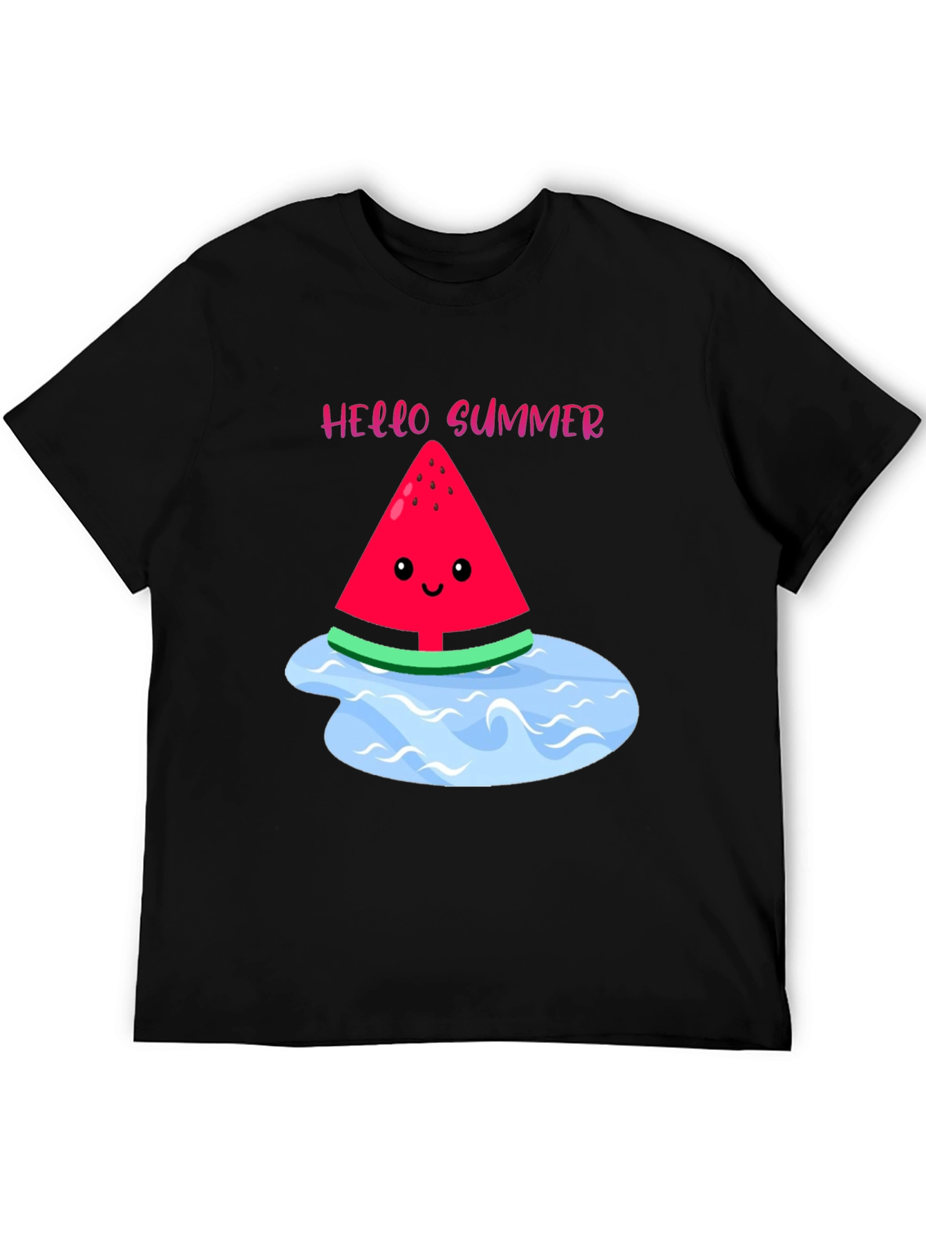 Hello Summer Watermelon Graphic T-Shirt