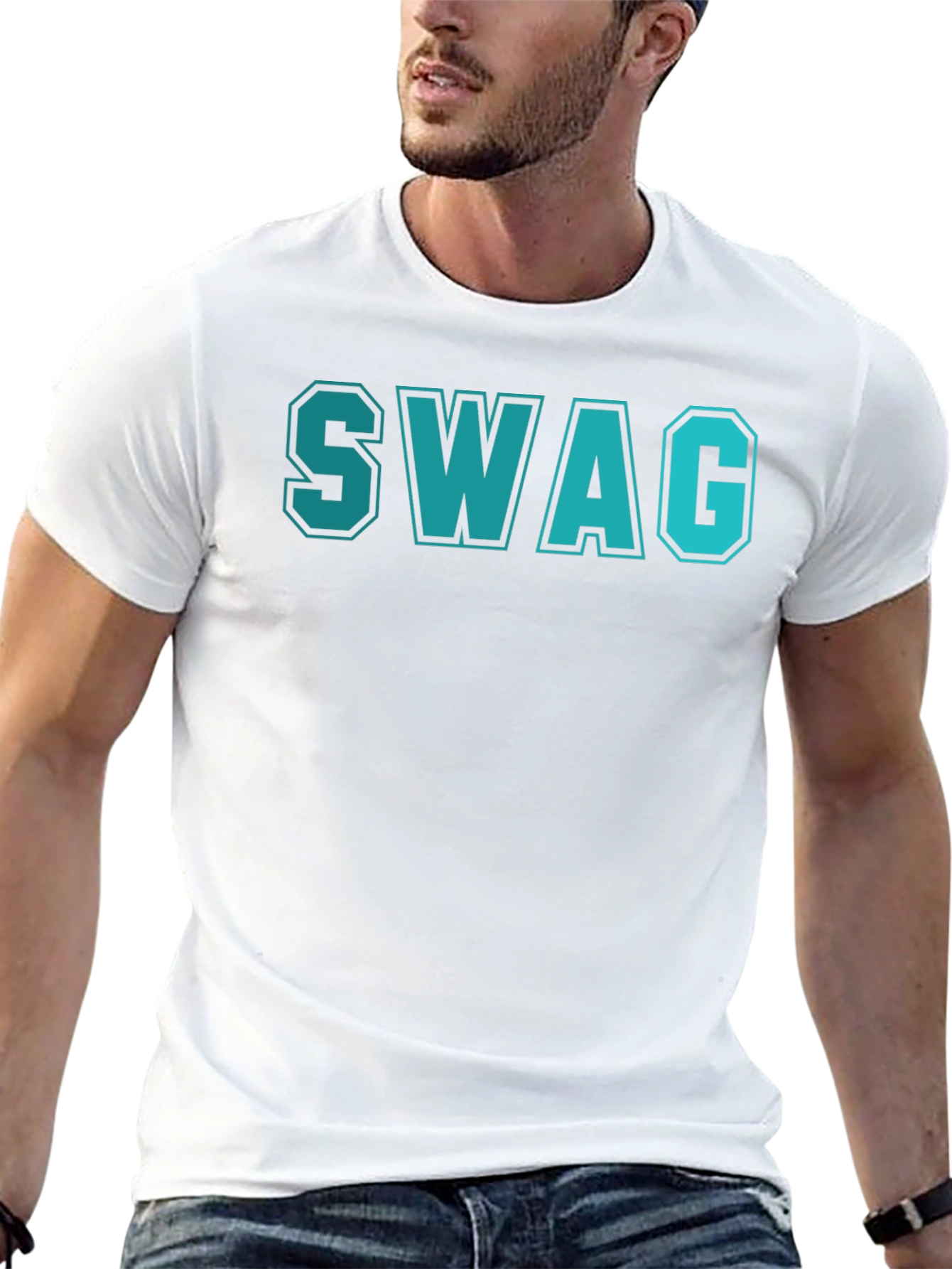 Cool SWAG Tee - Black Cotton Blend T-Shirt