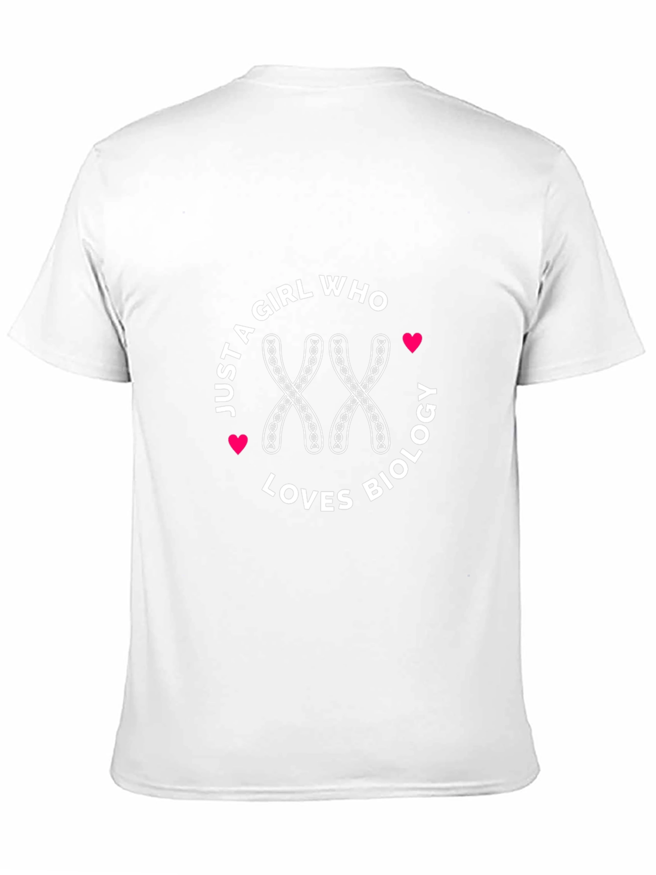 Girl Loves Biology Chromosome XX Black T-Shirt