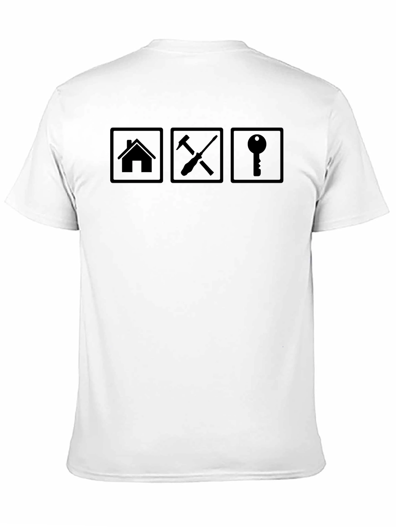 Home Repair Graphic Tee - Black Cotton T-Shirt