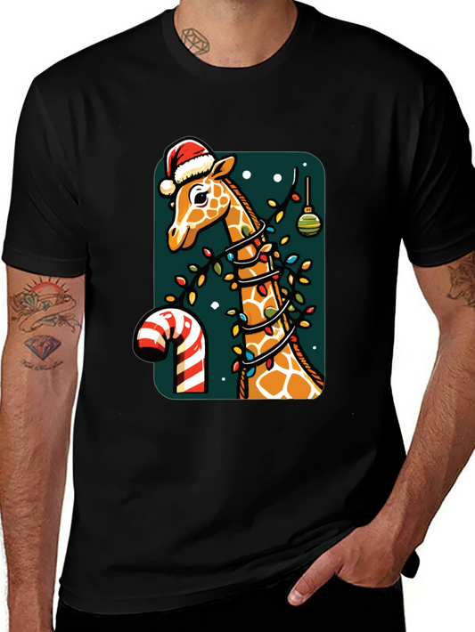 Christmas Giraffe T-Shirt