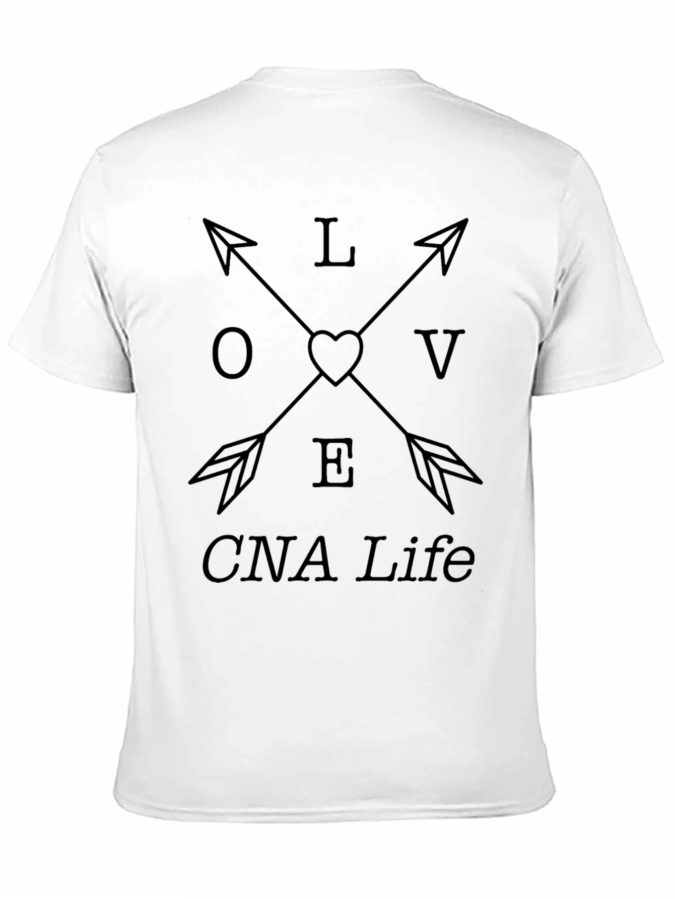 LOVE CNA Life Black T-Shirt